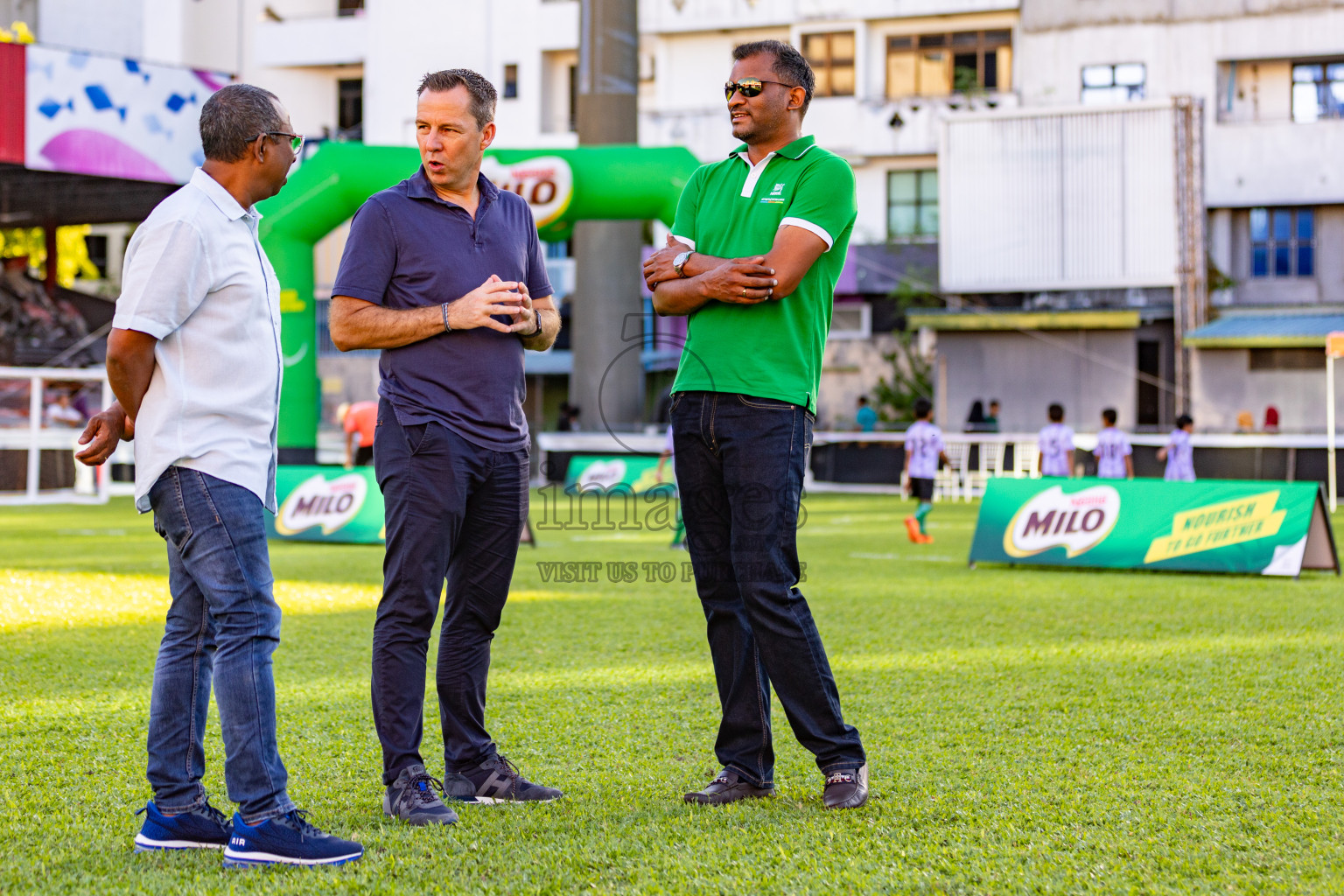 Day 1 of MILO Kids Football Fiesta was held at National Stadium in Male', Maldives on Friday, 23rd February 2024. 
Photos: Hassan Simah / images.mv