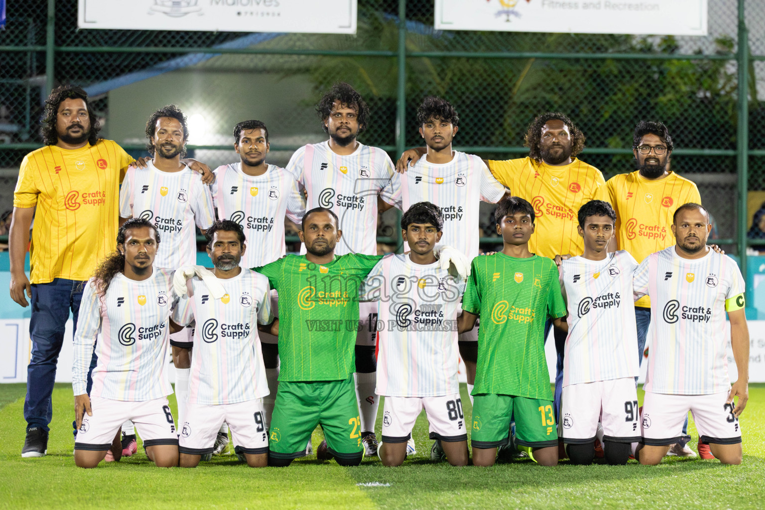 Ifhaams vs J Kovi Goani in Day 1 of Laamehi Dhiggaru Ekuveri Futsal Challenge 2025 was held on Thursday, 24th July 2025, at Dhiggaru Futsal Ground, Dhiggaru, Maldives Photos: Areef Adam / images.mv