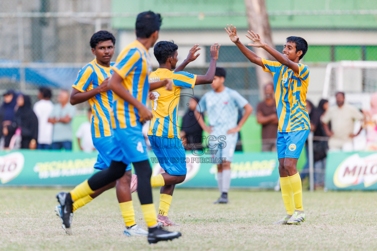 Day 4 of MILO Academy Championship 2025 (U14) was held on Sunday, 2nd November 2025 at Henveiru Football Grounds, Male', Maldives . 
Photos: Hassan Simah / images.mv