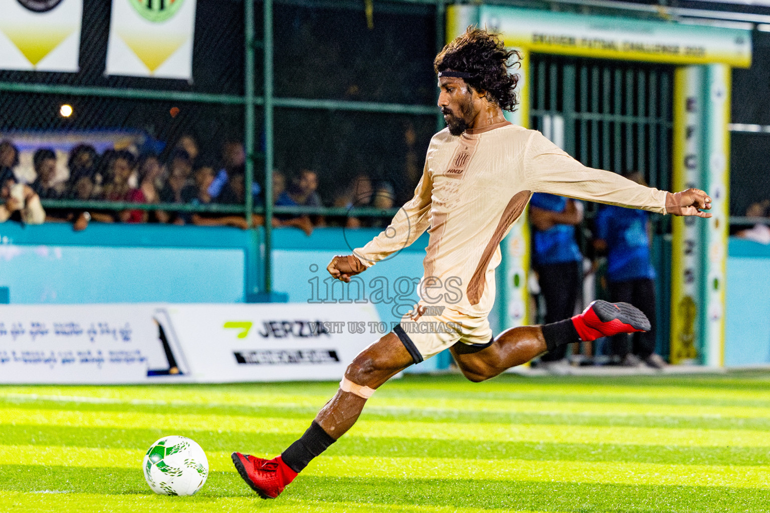 Dee Cee Jay SC vs Fools SC in Semi Finals of Laamehi Dhiggaru Ekuveri Futsal Challenge 2025 was held on Sunday, 27th July 2025, at Dhiggaru Futsal Ground, Dhiggaru, Maldives Photos: Nausham Waheed  / images.mv