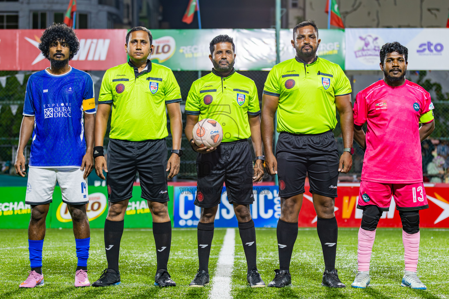 HPSN vs Club DJA in Quater Finals of Club Maldives Cup Classic 2025 was held in Rehendi Futsal Ground, Hulhumale', Maldives on Saturday, 27th September 2025. Photos: Areef Adam / images.mv