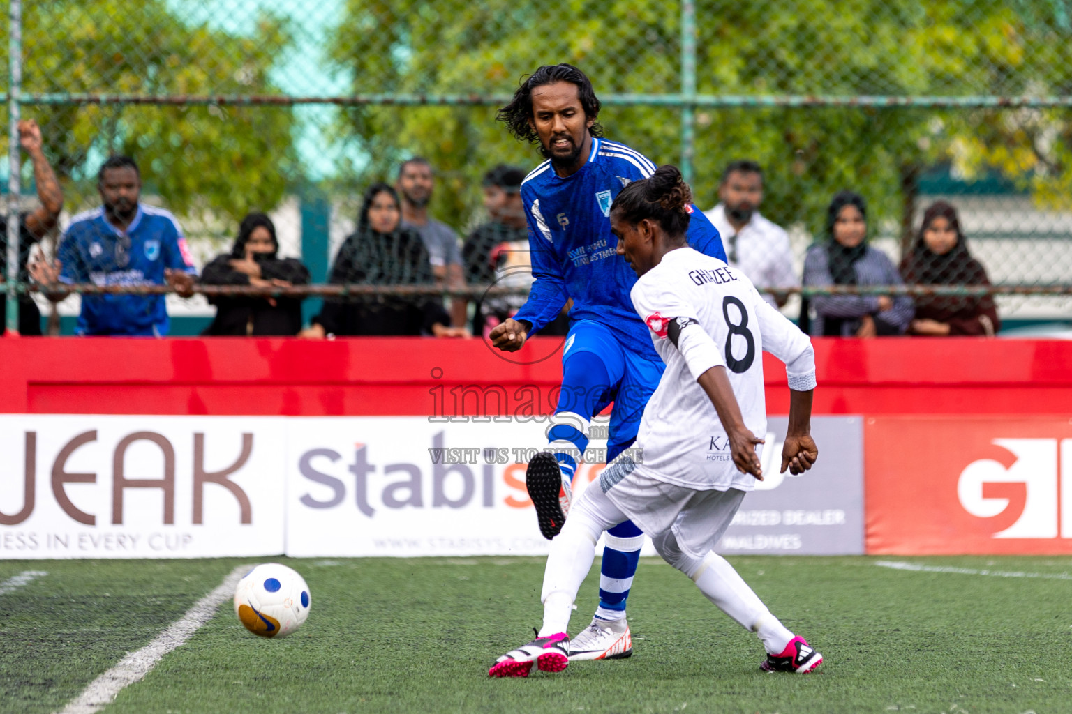 AA. Ukulhas VS AA. Mathiveri in Day 7 of Golden Futsal Challenge 2025 was held on Saturday, 11th January 2025, in Hulhumale', Maldives 
Photos: Hassan Simah / images.mv