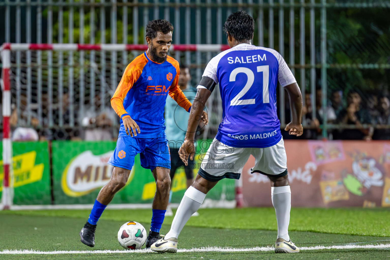 Team FSM vs Baros Maldives in Club Maldives Cup 2024 held in Rehendi Futsal Ground, Hulhumale', Maldives on Friday, 27th September 2024. Photos: Shuu Abdul Sattar / images.mv