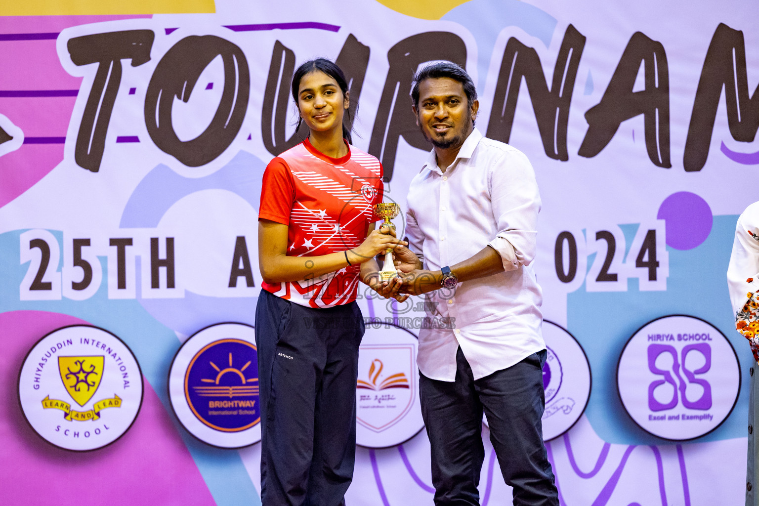 Closing Ceremony of Inter-school Netball Tournament held in Social Center at Male', Maldives on Monday, 26th August 2024. Photos: Hassan Simah / images.mv