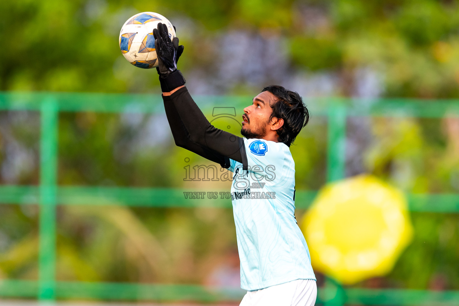 Baburu SC vs Kanmathi Juniors from Manadhoo Council Cup 2024 in N Manadhoo Maldives on Friday, 23rd February 2023. Photos: Nausham Waheed / images.mv