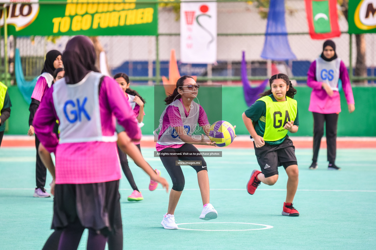 Day 8 of Junior Netball Championship 2022 on 11th March 2022 held in Male', Maldives. Photos by Nausham Waheed