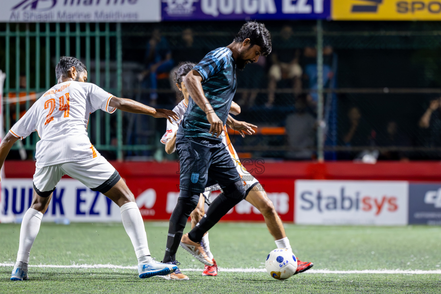 Th Hirilandhoo vs Th Buruni in Day 10 of Golden Futsal Challenge 2025 was held on Tuesday, 14th January 2025, in Hulhumale', Maldives Photos: Ismail Thoriq / images.mv