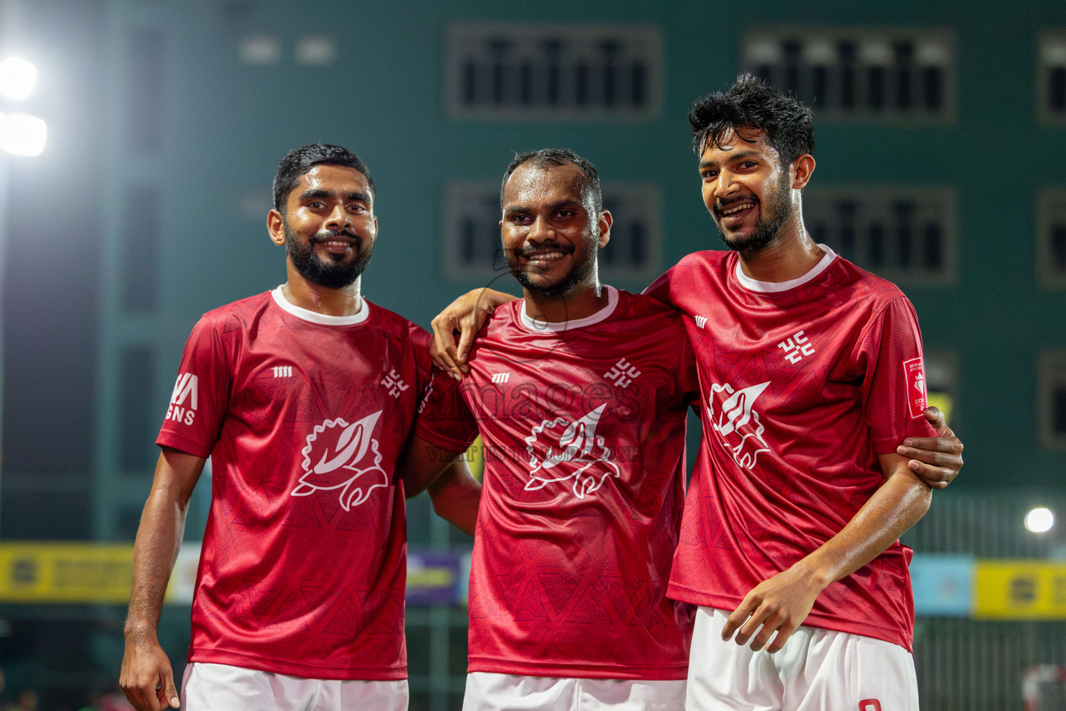 K. Maafushi vs K. Kaashidhoo in Day 28 of Golden Futsal Challenge 2024 was held on Sunday , 11th February 2024 in Hulhumale', Maldives Photos: Mohamed Mahfooz Moosa / images.mv