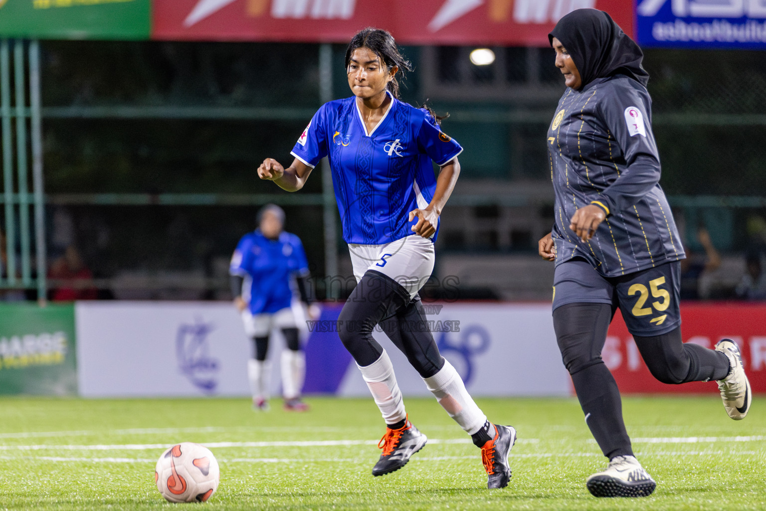 Customs RC vs Prison Club in Eighteen Thirty Classic of Club Maldives Cup 2025 held in Rehendi Futsal Ground, Hulhumale', Maldives on Thursday, 4th September 2025. Photos: Yasna Ahmed / images.mv