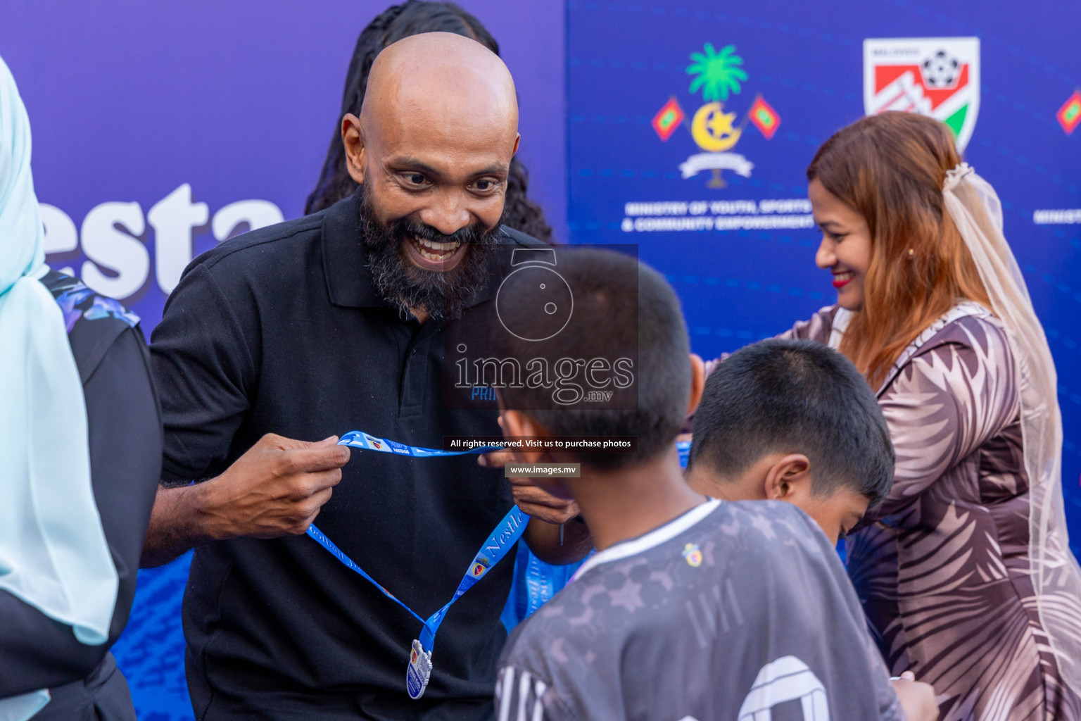 Day 4 of Nestle Kids Football Fiesta, held in Henveyru Football Stadium, Male', Maldives on Saturday, 14th October 2023
Photos: Ismail Thoriq / images.mv