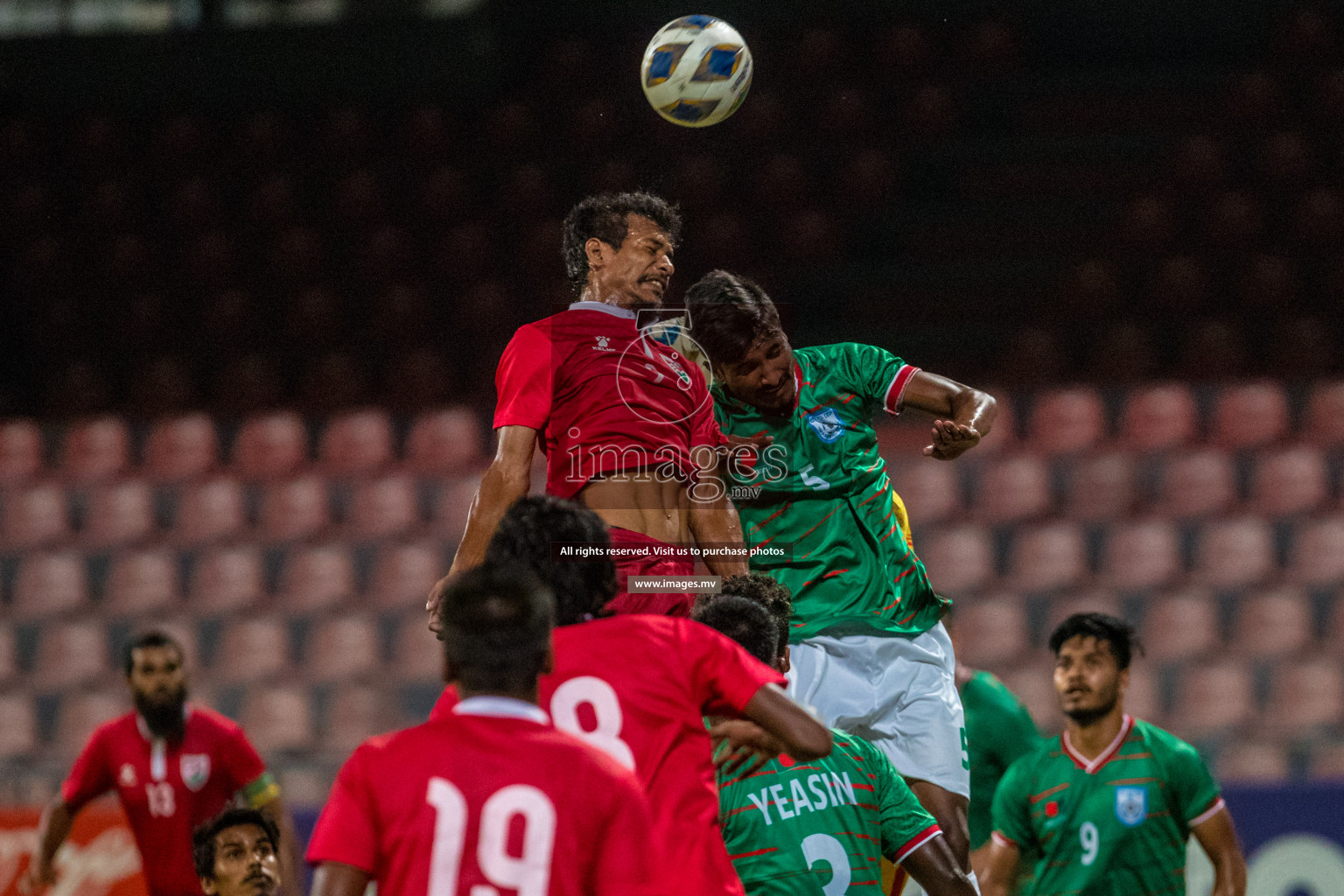 Maldives vs Bangladesh Friendly Match 24 Mar 2022 at Galolhu Rasmee Stadium Malé photos by Nausham Waheed