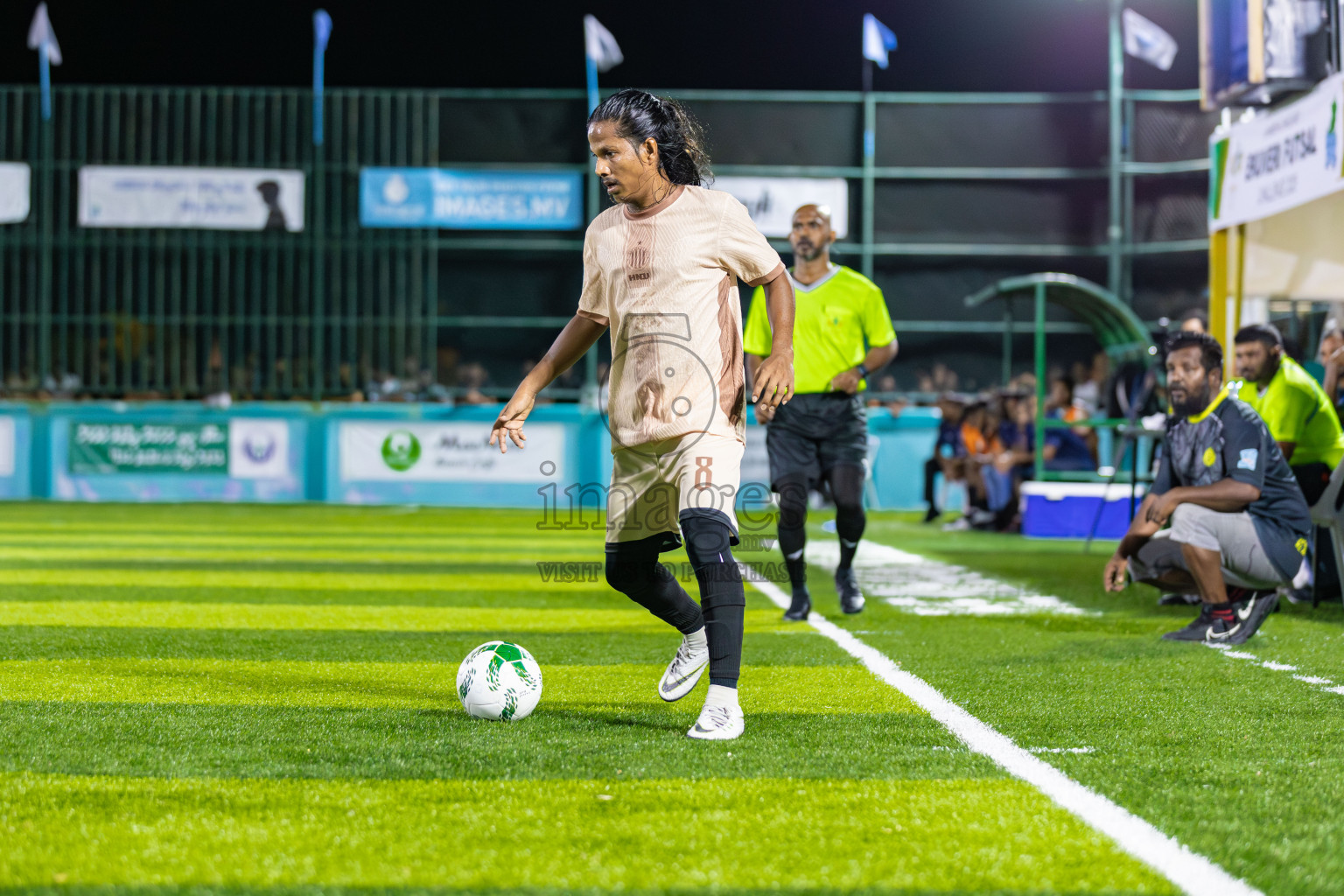 Dee Cee Jay SC vs Fools SC in Semi Finals of Laamehi Dhiggaru Ekuveri Futsal Challenge 2025 was held on Sunday, 27th July 2025, at Dhiggaru Futsal Ground, Dhiggaru, Maldives Photos: Areef Adam / images.mv