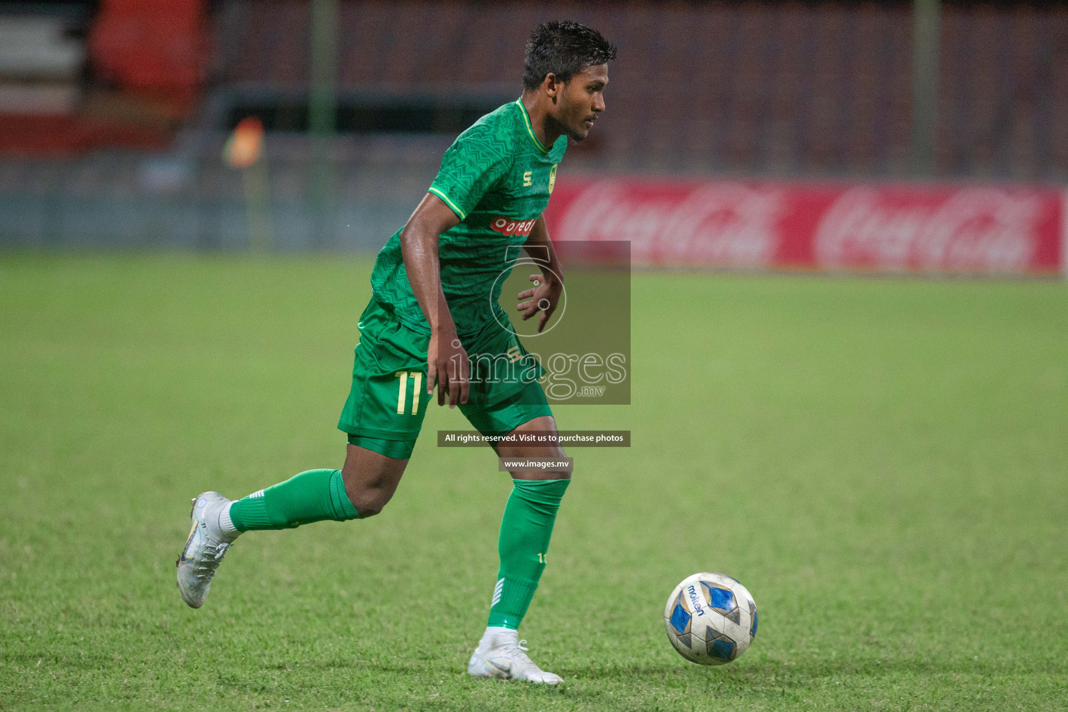 Maziya Sports and Recreation Club vs Super United Sports in Ooredoo Dhivehi Premier League 2021/22 on 12th July 2022, held in National Football Stadium, Male', Maldives Photos: Maanish/ Images mv