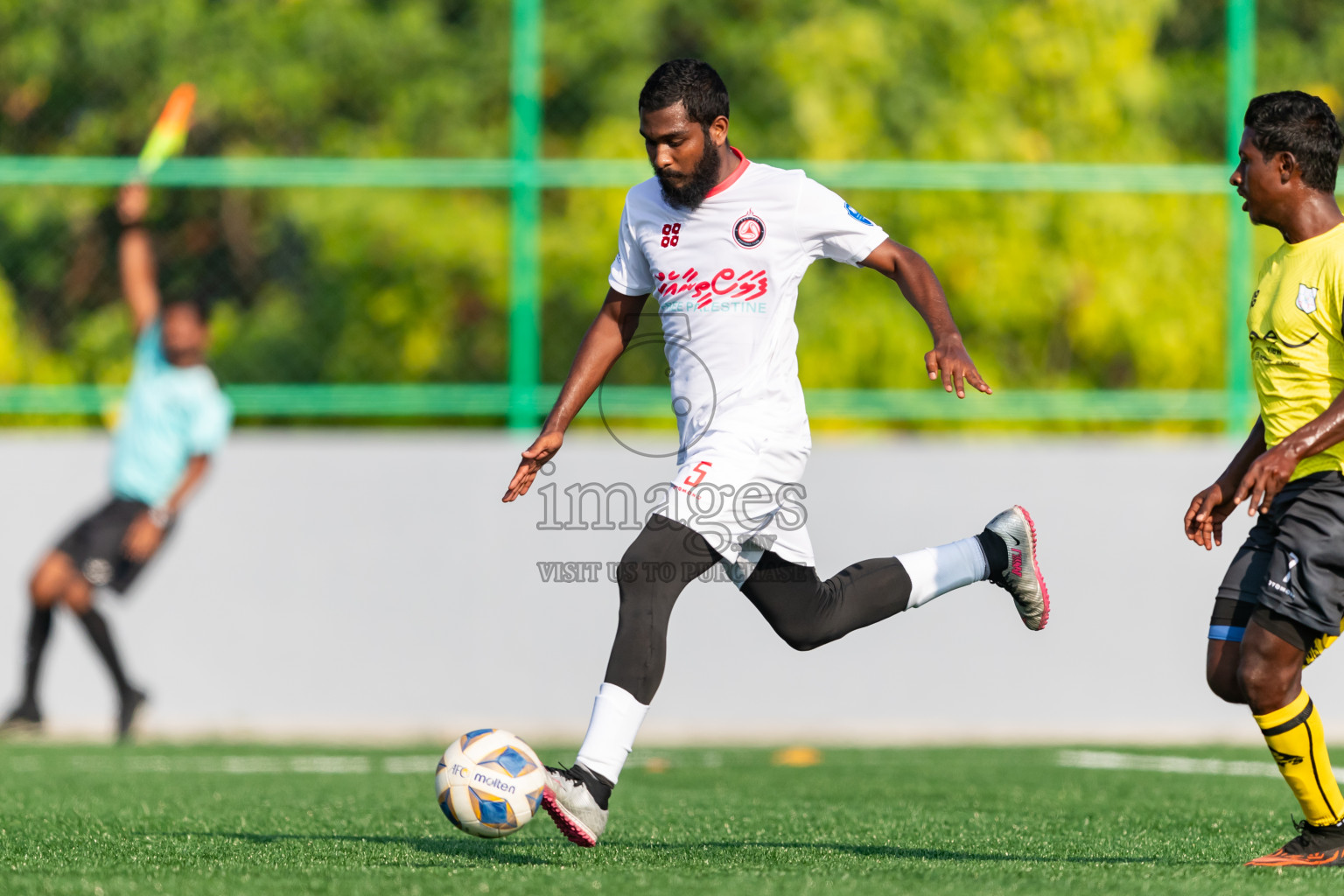 Kanmathi Juniors vs Furious SC from Manadhoo Council Cup 2024 in N Manadhoo Maldives on Monday, 19th February 2023. Photos: Nausham Waheed / images.mv