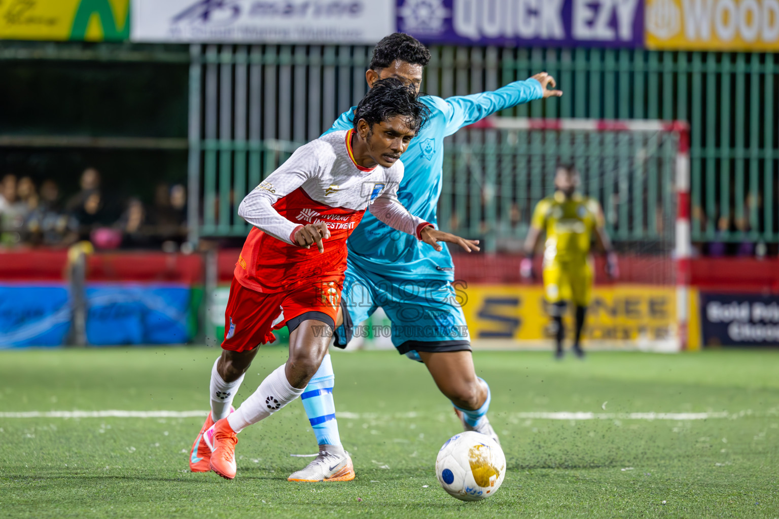 AA Mathiveri vs AA Thoddoo in Zone Round on Day 27 of Golden Futsal Challenge 2025 was held on Friday , 31st January 2025, in Hulhumale', Maldives. Photos: Ismail Thoriq / images.mv