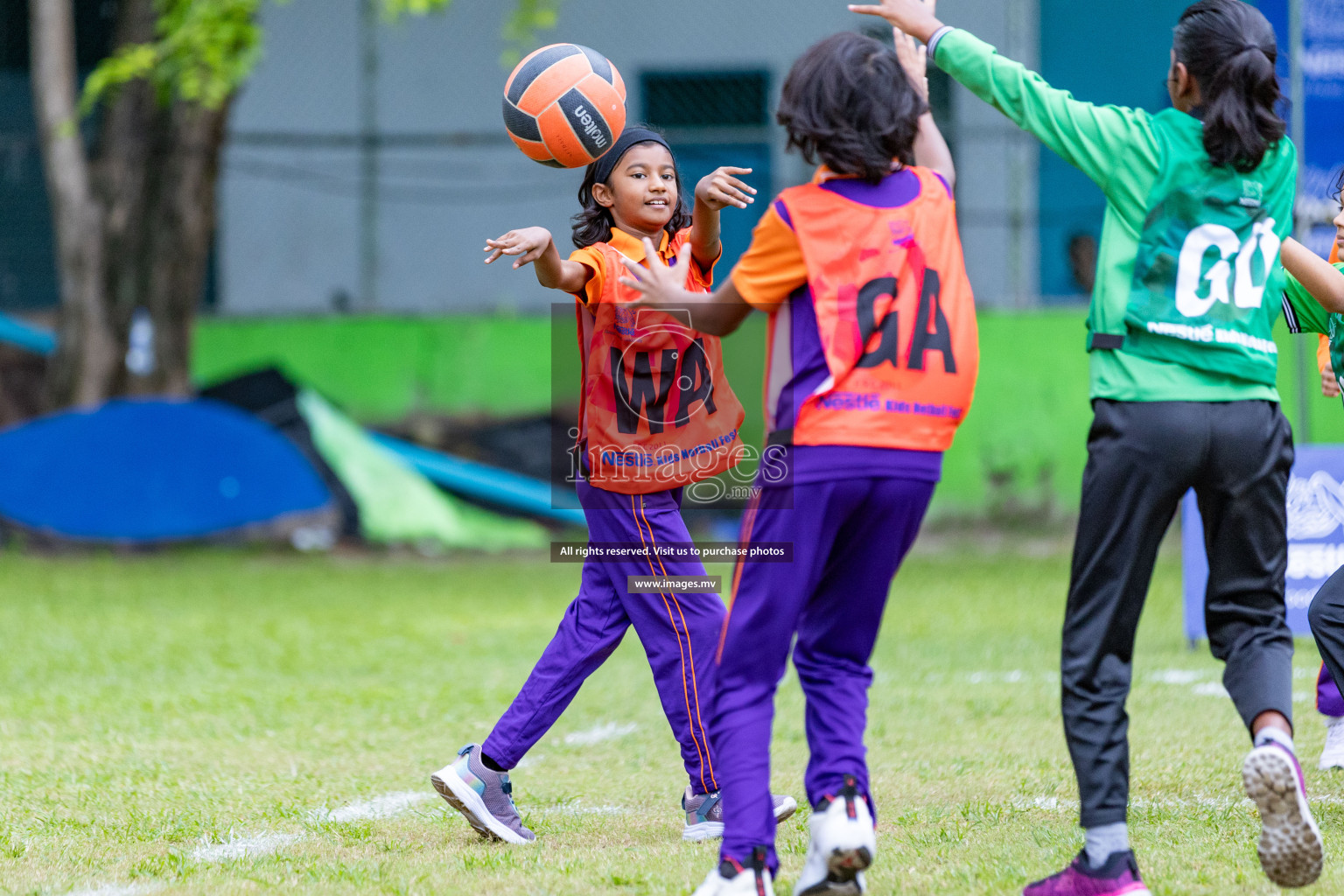 Day 1 of Nestle' Kids Netball Fiesta 2023 held in Henveyru Stadium, Male', Maldives on Thursday, 30th November 2023. Photos by Nausham Waheed / Images.mv