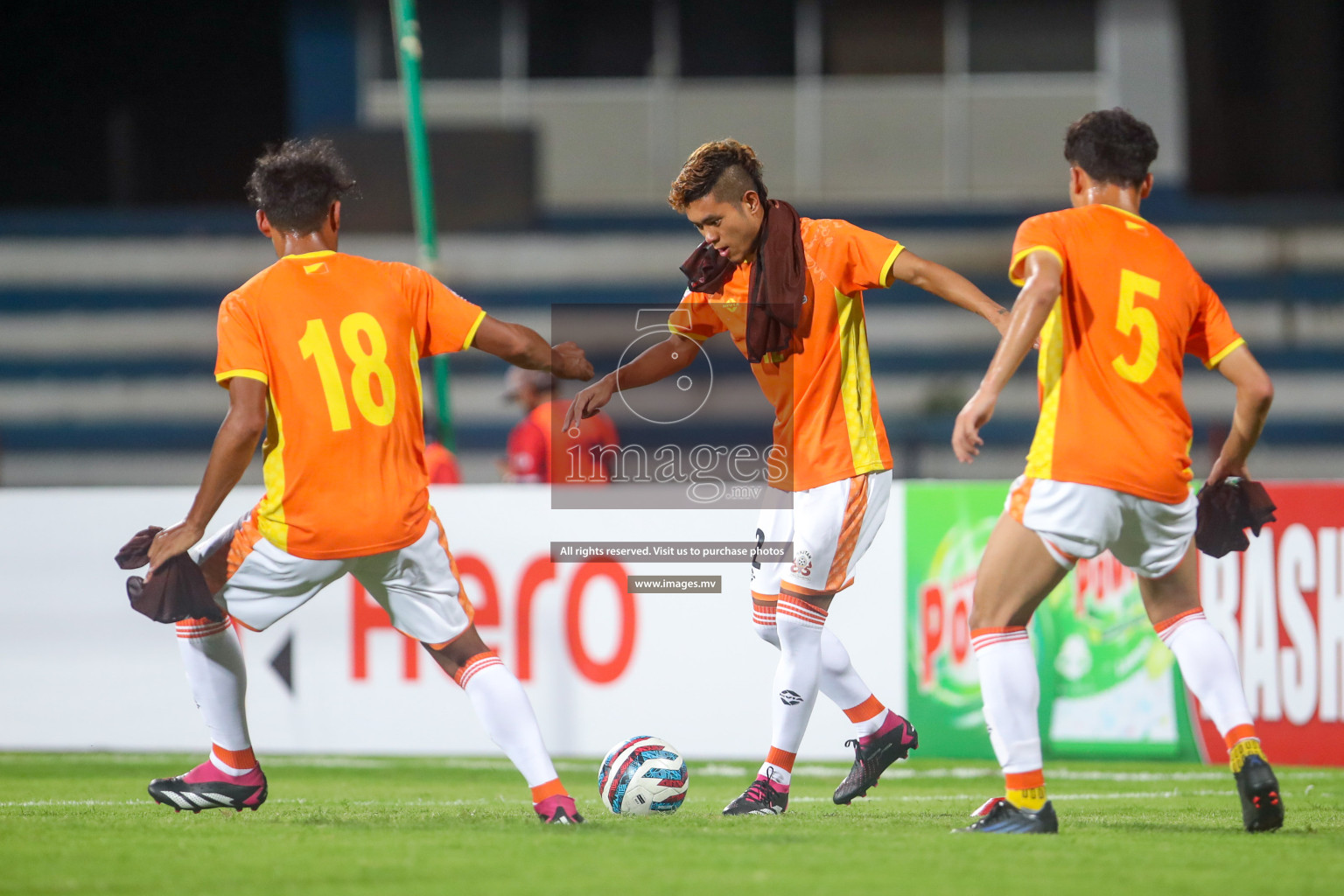 Maldives vs Bhutan in SAFF Championship 2023 held in Sree Kanteerava Stadium, Bengaluru, India, on Wednesday, 22nd June 2023. Photos: Nausham Waheed / images.mv