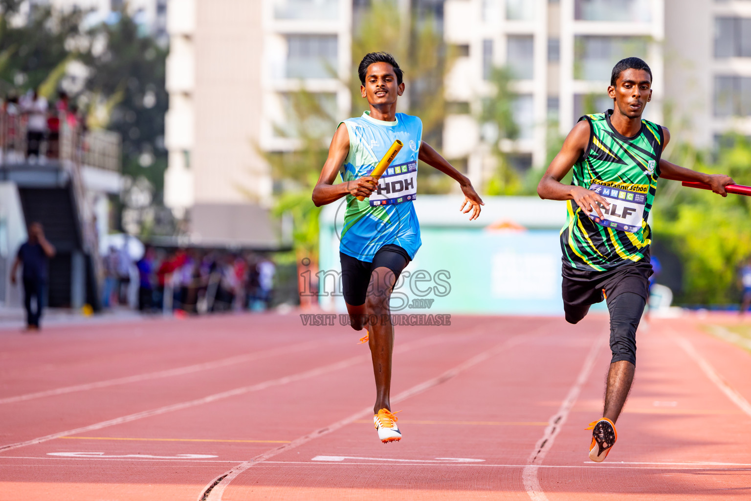 Day 5 of MWSC Interschool Athletics Championships 2024 held in Hulhumale Running Track, Hulhumale, Maldives on Wednesday, 13th November 2024. Photos by: Nausham Waheed / Images.mv