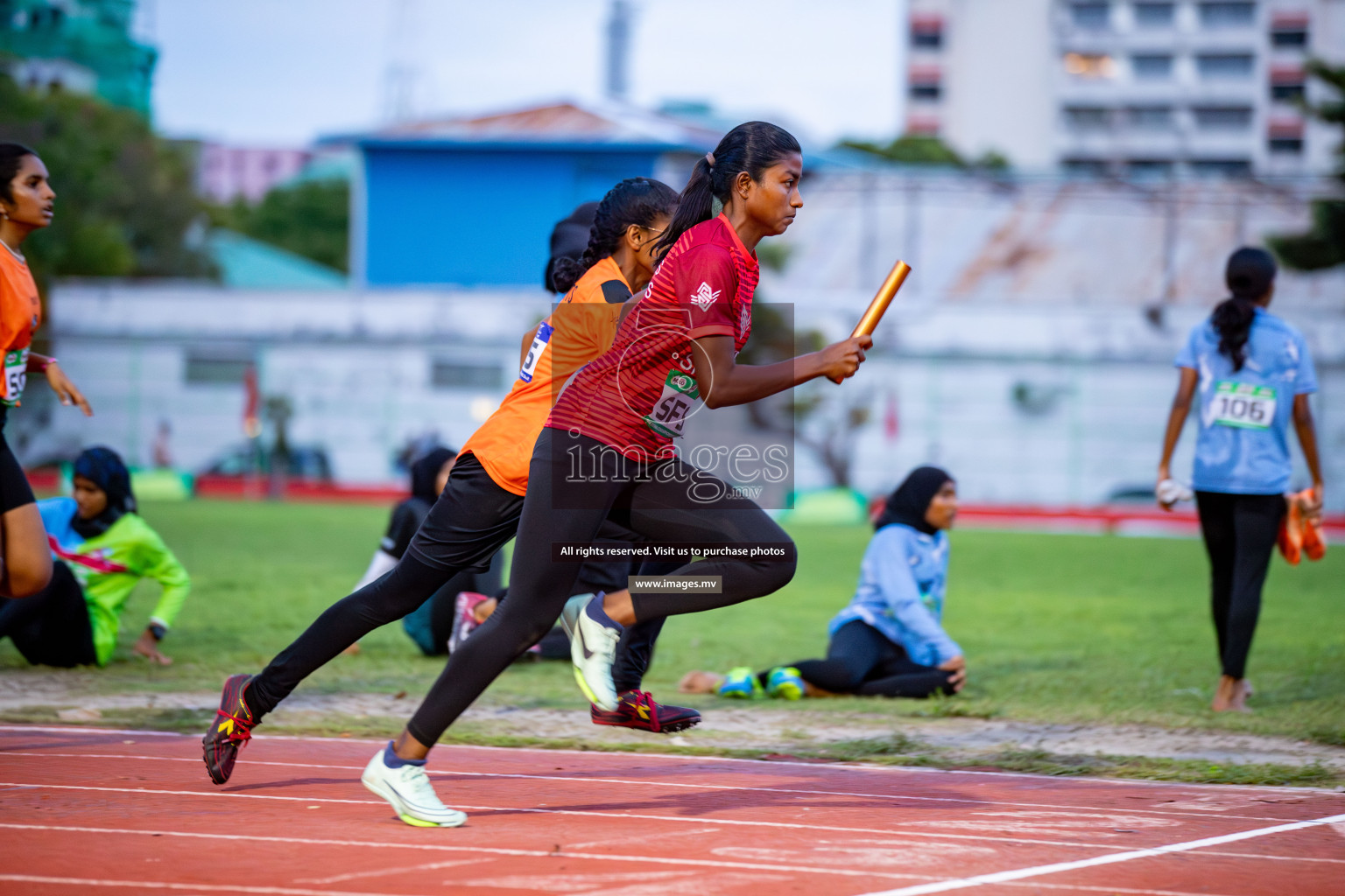 Day 2 of National Athletics Championship 2023 was held in Ekuveni Track at Male', Maldives on Friday, 24th November 2023. Photos: Hassan Simah / images.mv