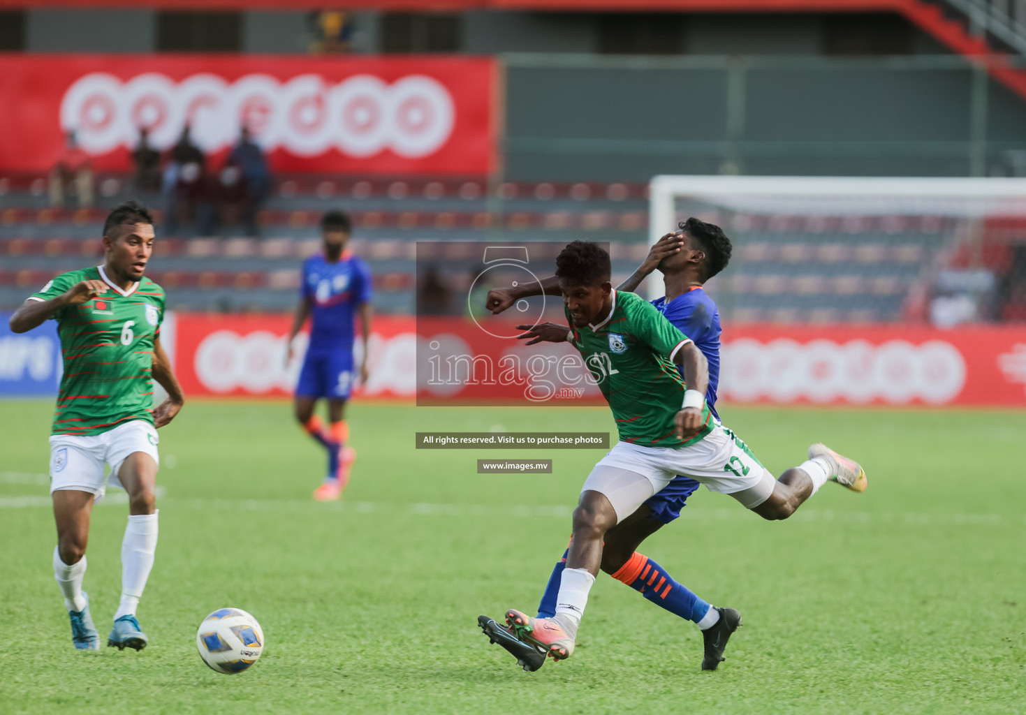 Bangladesh vs India in SAFF Championship 2021 held on 1st October 2021 in Galolhu National Stadium, Male', Maldives