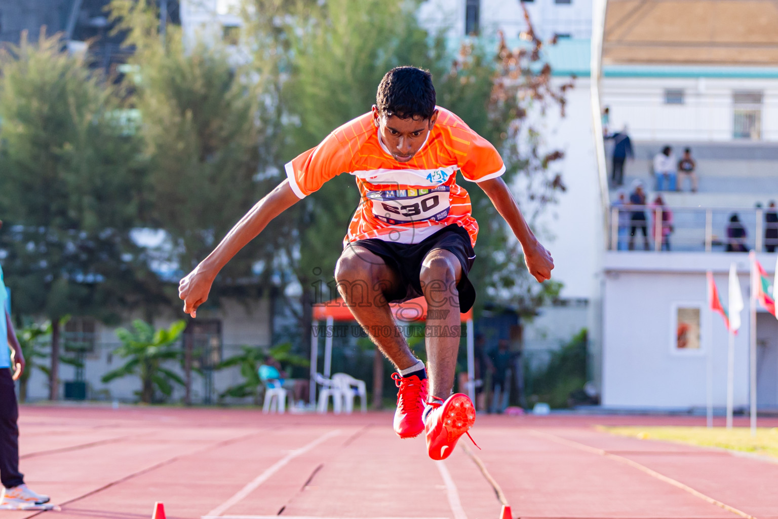 Day 3 of MWSC Interschool Athletics Championships 2024 held in Hulhumale Running Track, Hulhumale, Maldives on Monday, 11th November 2024. Photos by: Nausham Waheed / Images.mv