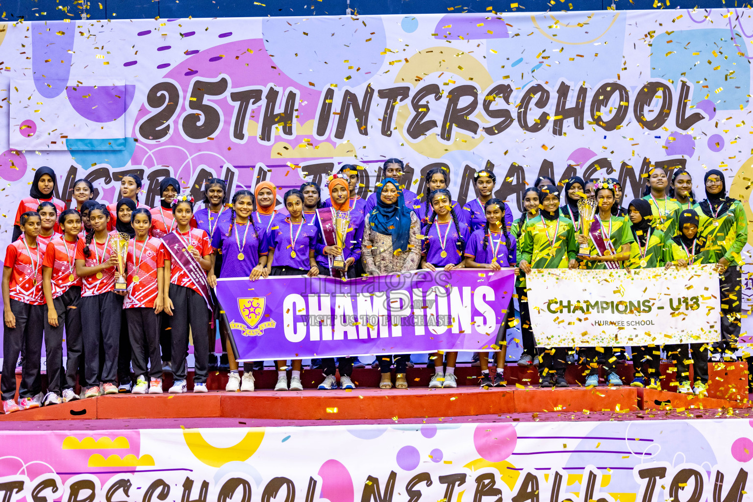 Closing Ceremony of Inter-school Netball Tournament held in Social Center at Male', Maldives on Monday, 26th August 2024. Photos: Hassan Simah / images.mv