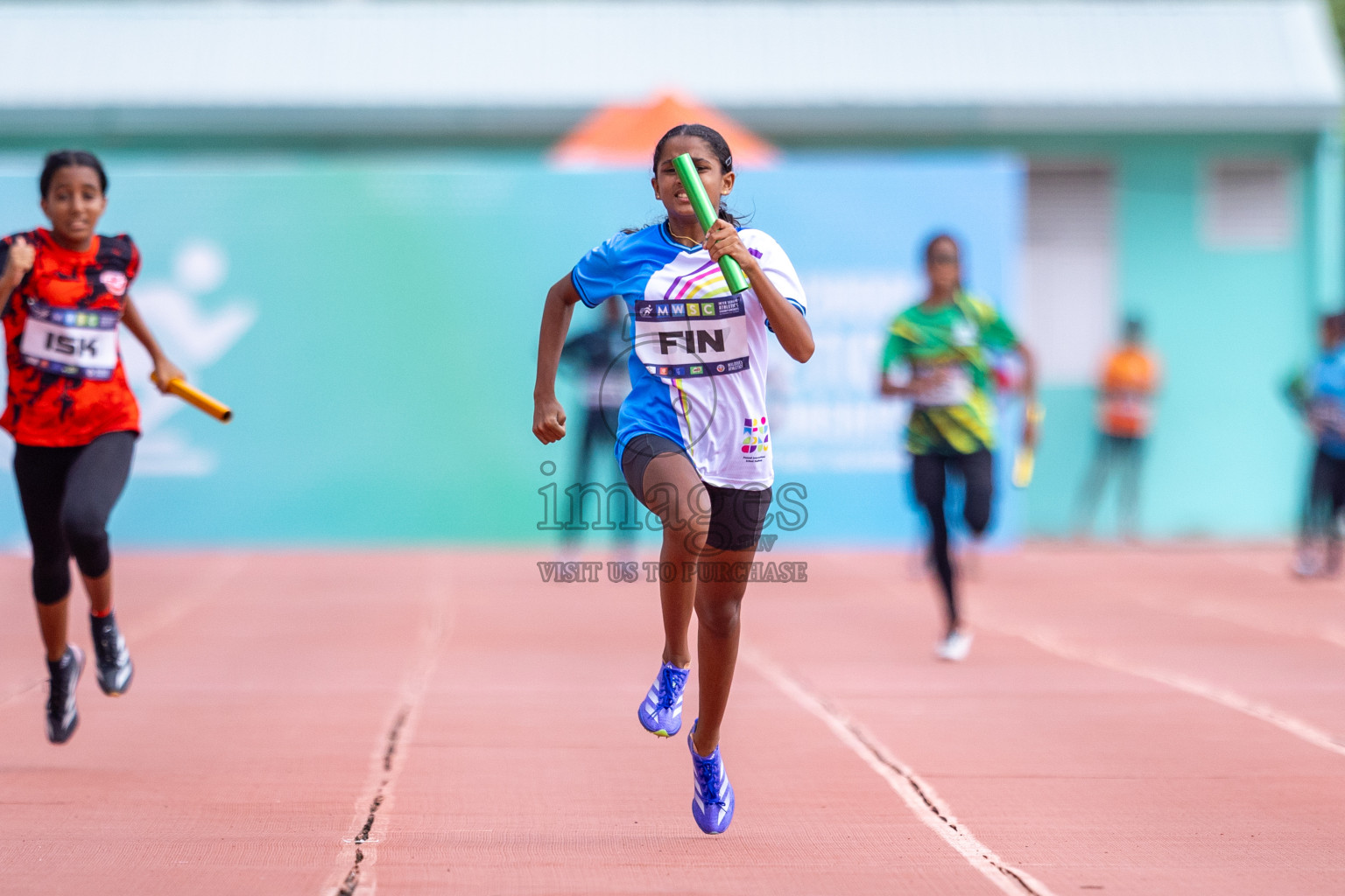 Day 5 of MWSC Interschool Athletics Championships 2024 held in Hulhumale Running Track, Hulhumale, Maldives on Wednesday, 13th November 2024. Photos by: Raif Yoosuf / Images.mv