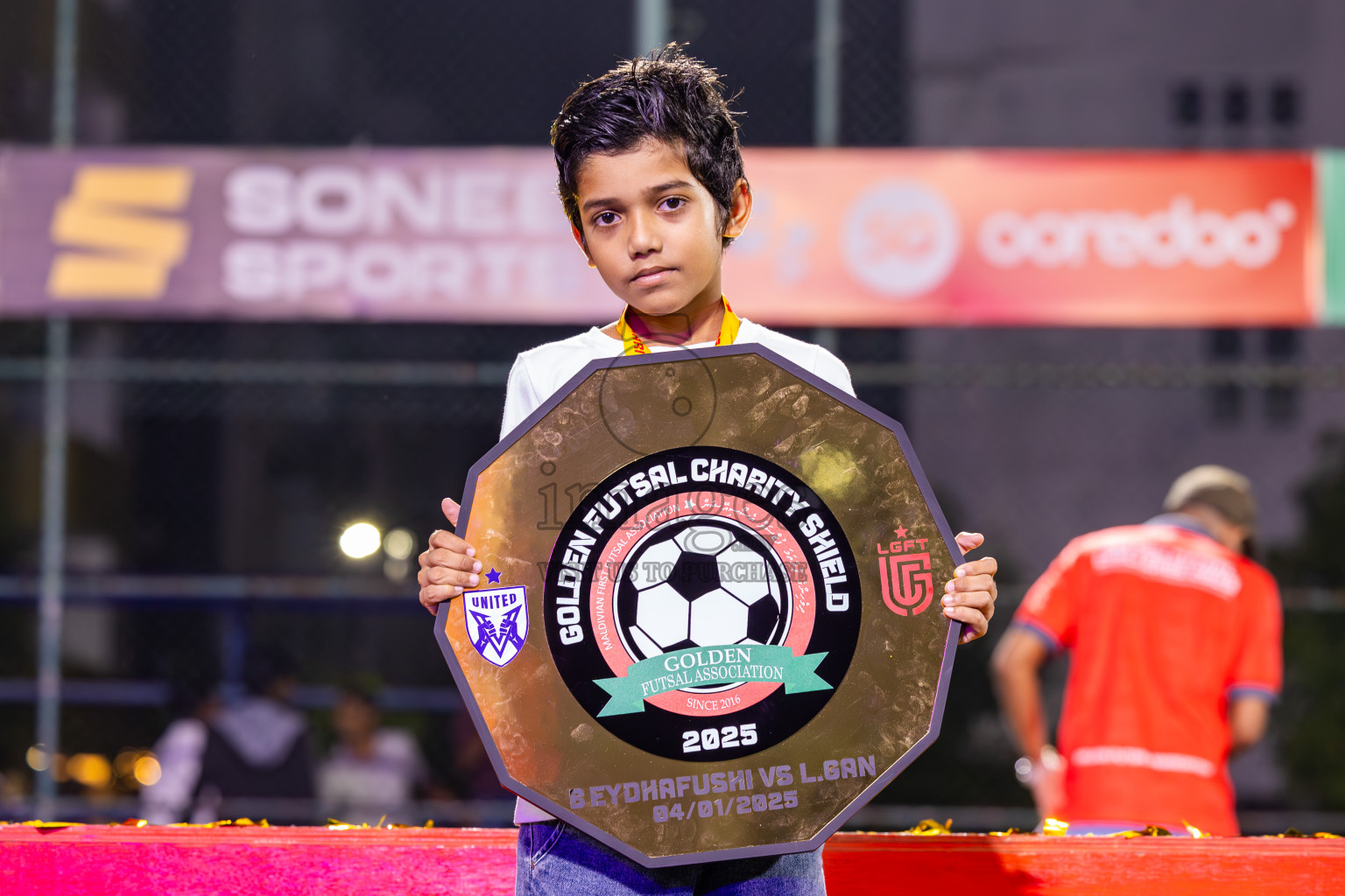 Opening of Golden Futsal Challenge 2025 with Charity Shield Match between L.Gan vs B.Eydhafushi was held on Saturday, 4th January 2025, in Hulhumale', Maldives Photos: Ismail Thoriq / images.mv
