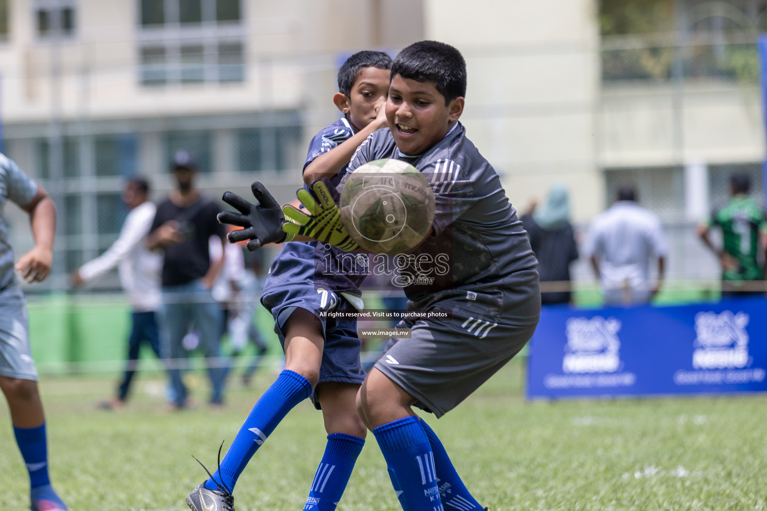 Day 1 of Nestle kids football fiesta, held in Henveyru Football Stadium, Male', Maldives on Wednesday, 11th October 2023 Photos: Shut Abdul Sattar/ Images.mv