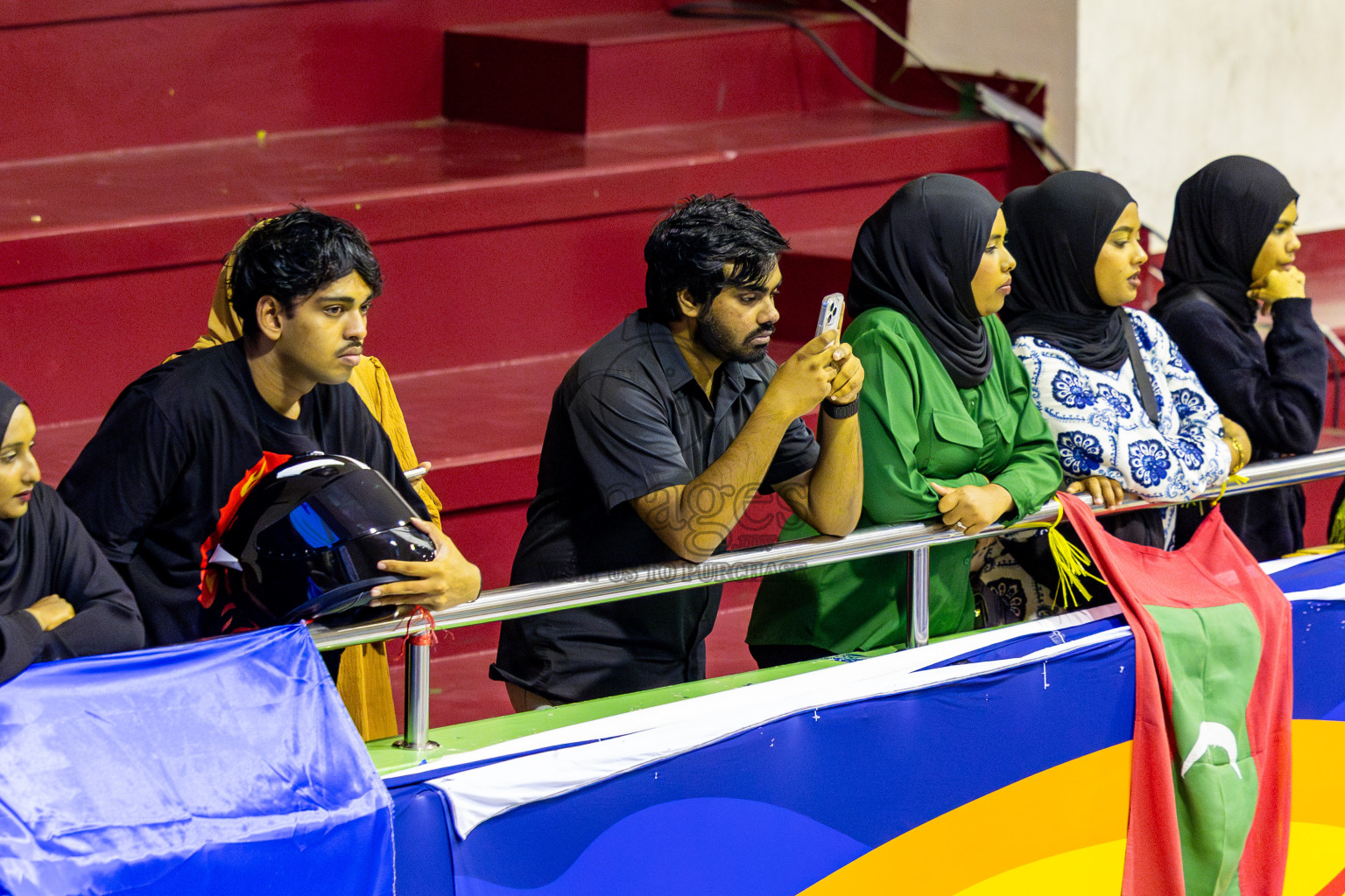 Good Games Sports Academy vs Volleyball Youth New Generation in Day 5 of Women's Division of VAM Cup 2025 held in Male', Maldives on Sunday, 13th April 2025 at Social Center Indoor Hall Photos By: Nausham Waheed / images.mv