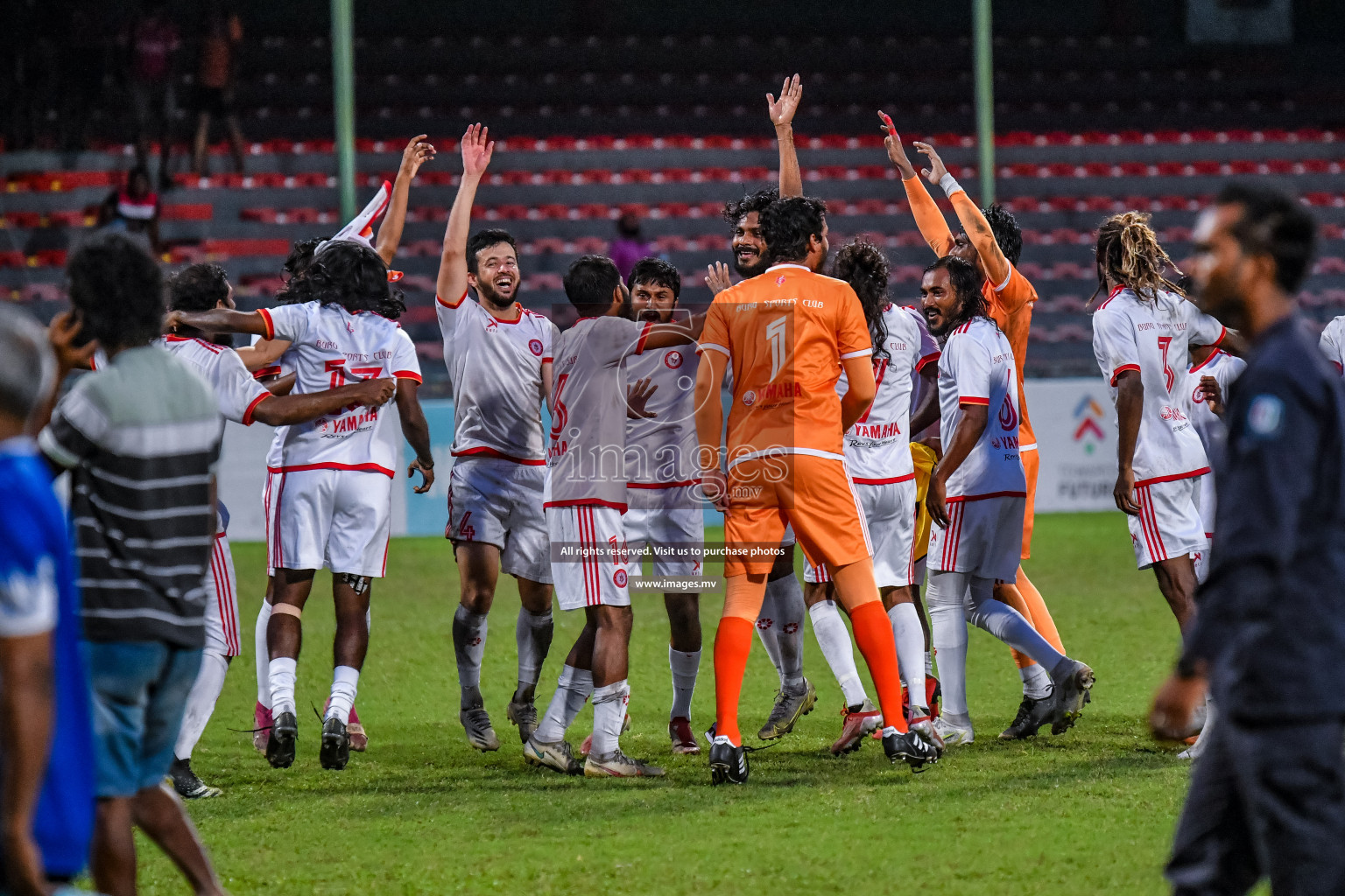 Buru Sports Club vs New Radiant Sports Club in the 2nd Division 2022 on 14th Aug 2022, held in National Football Stadium, Male', Maldives Photos: Nausham Waheed / Images.mv