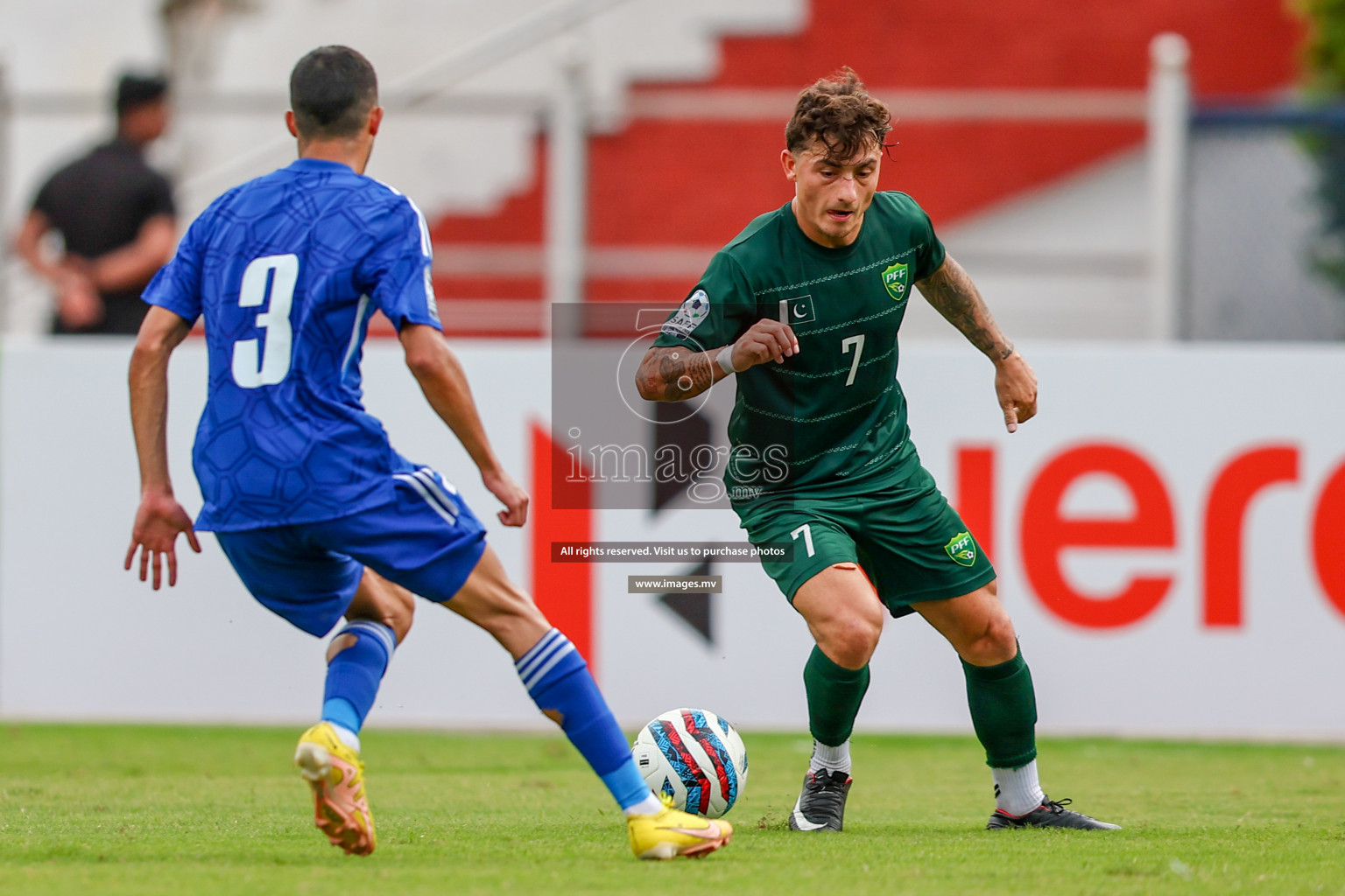 Pakistan vs Kuwait in SAFF Championship 2023 held in Sree Kanteerava Stadium, Bengaluru, India, on Saturday, 24th June 2023. Photos: Hassan Simah / images.mv