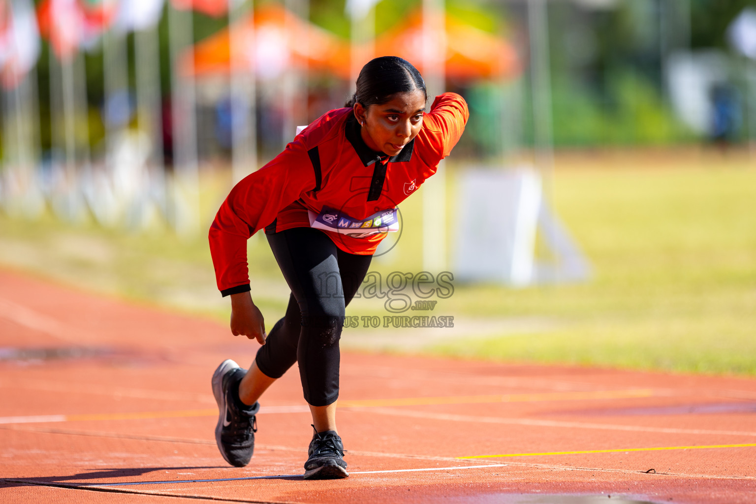 Day 2 of MWSC Interschool Athletics Championships 2024 held in Hulhumale Running Track, Hulhumale, Maldives on Sunday, 10th November 2024.
Photos by: Ismail Thoriq / Images.mv