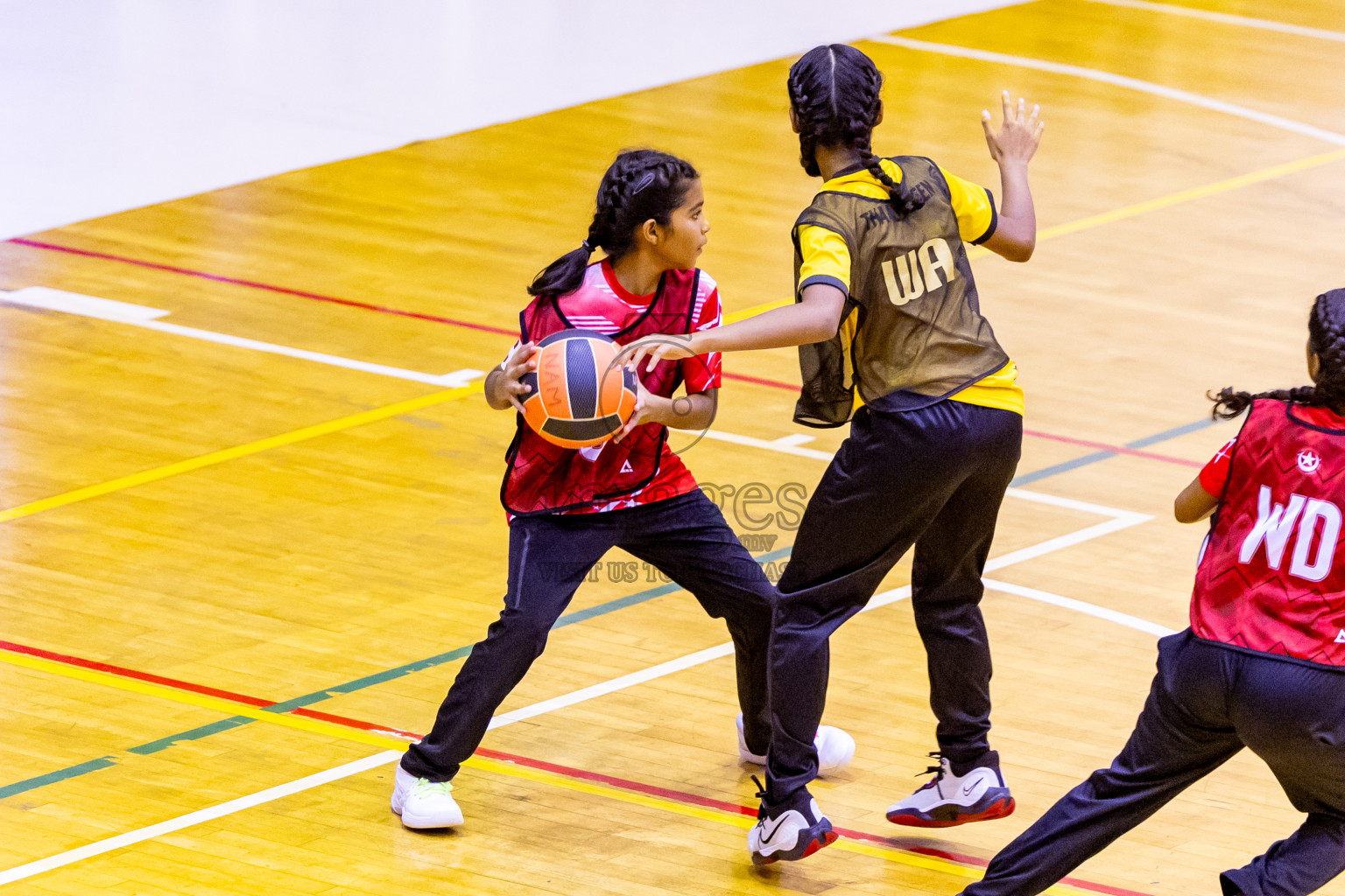 Day 12 of 25th Inter-School Netball Tournament was held in Social Center at Male', Maldives on Thursday, 22nd August 2024. Photos: Nausham Waheed / images.mv