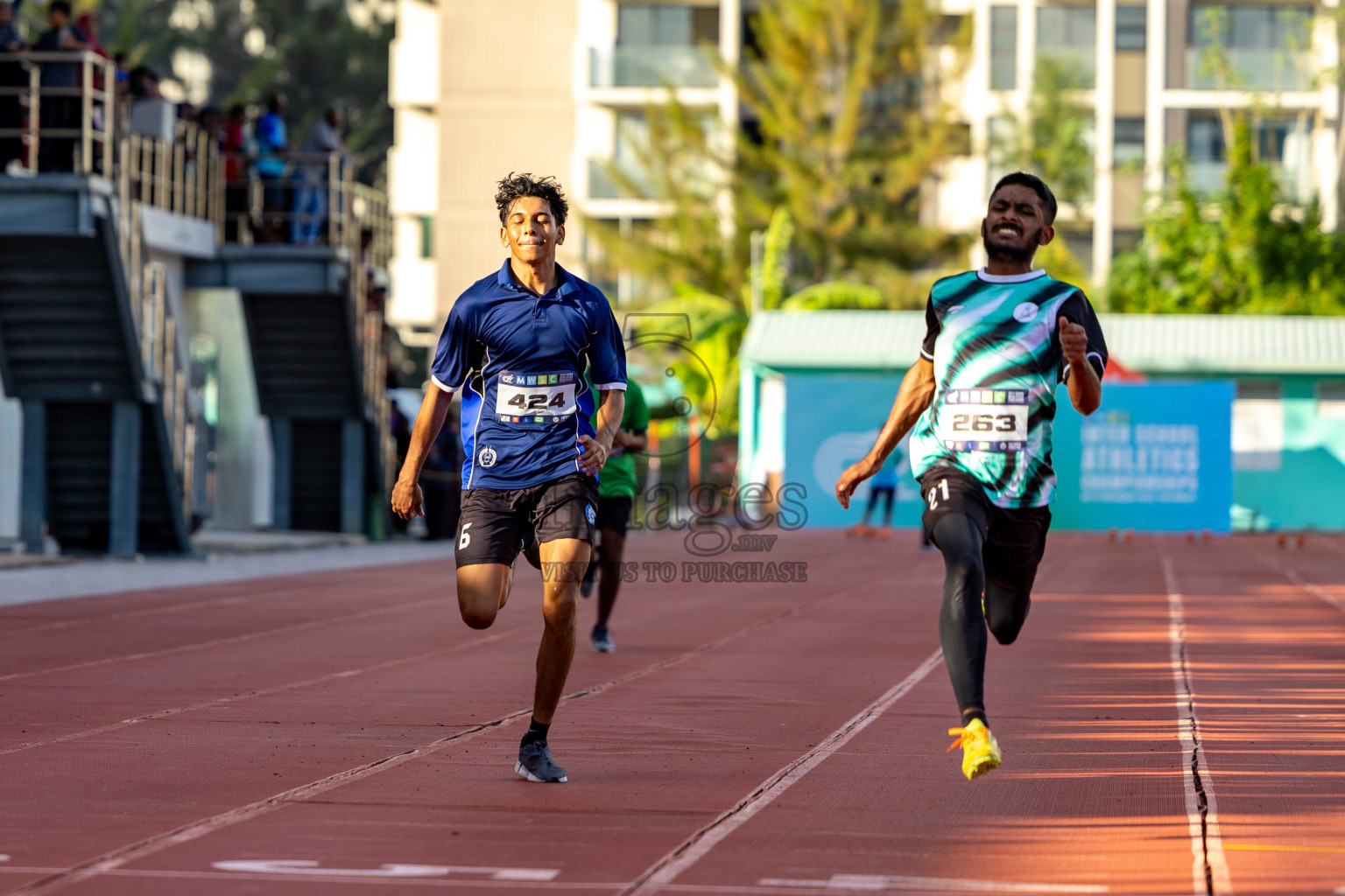 Day 1 of MWSC Interschool Athletics Championships 2024 held in Hulhumale Running Track, Hulhumale, Maldives on Saturday, 9th November 2024. 
Photos by: Hassan Simah / Images.mv