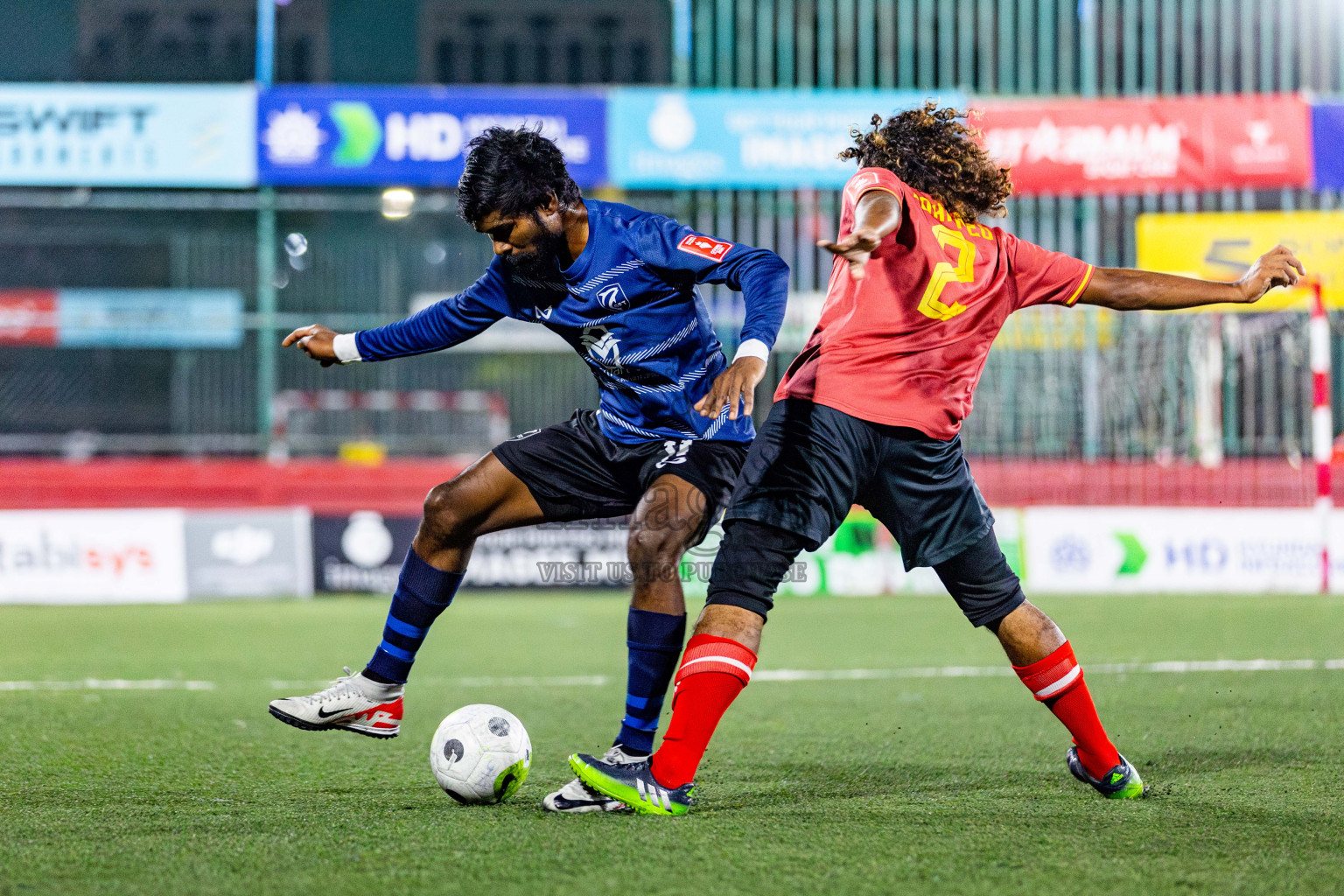 K Gaafaru vs Dh Kudahuvadhoo in Quarter Finals of Golden Futsal Challenge 2024 which was held on Friday, 1st March 2024, in Hulhumale', Maldives Photos: Nausham Waheed / images.mv