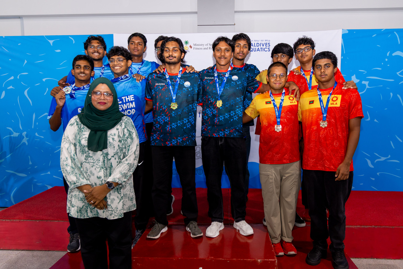 Closing Ceremony of 1st National Short Course Swimming Competition held in Hulhumale', Maldives on Thursday, 19th June 2025. Photos: Nausham Waheed / images.mv