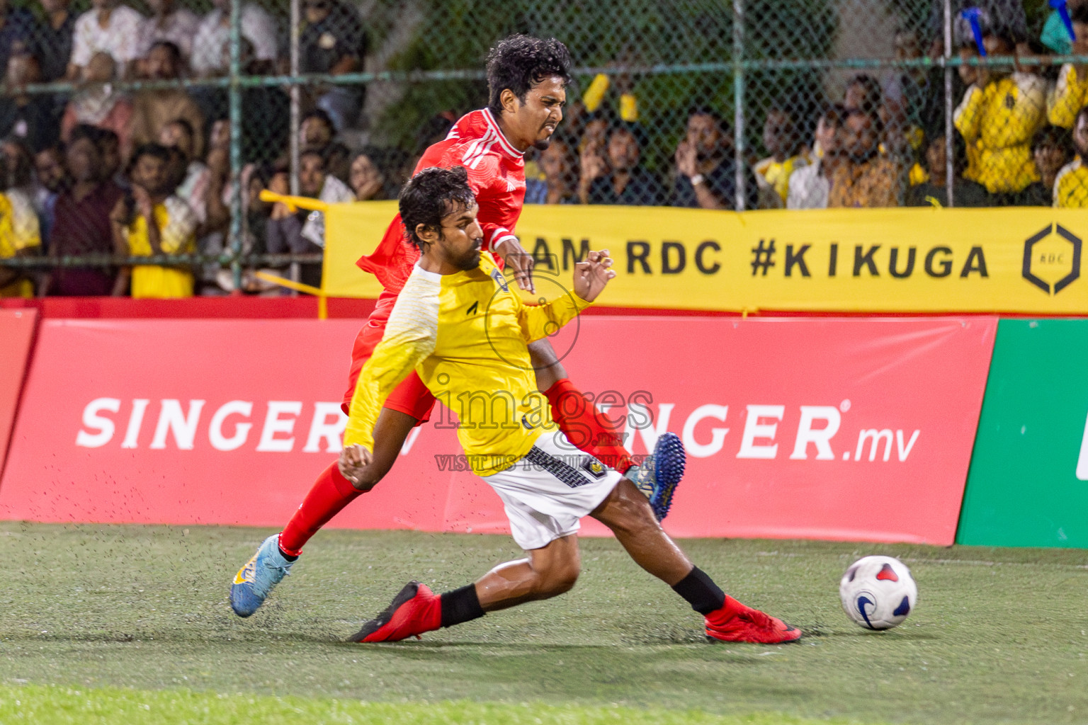 RRC vs Ooredoo in Club Maldives Cup 2024 held in Rehendi Futsal Ground, Hulhumale', Maldives on Saturday, 28th September 2024. Photos: Hassan Simah / images.mv