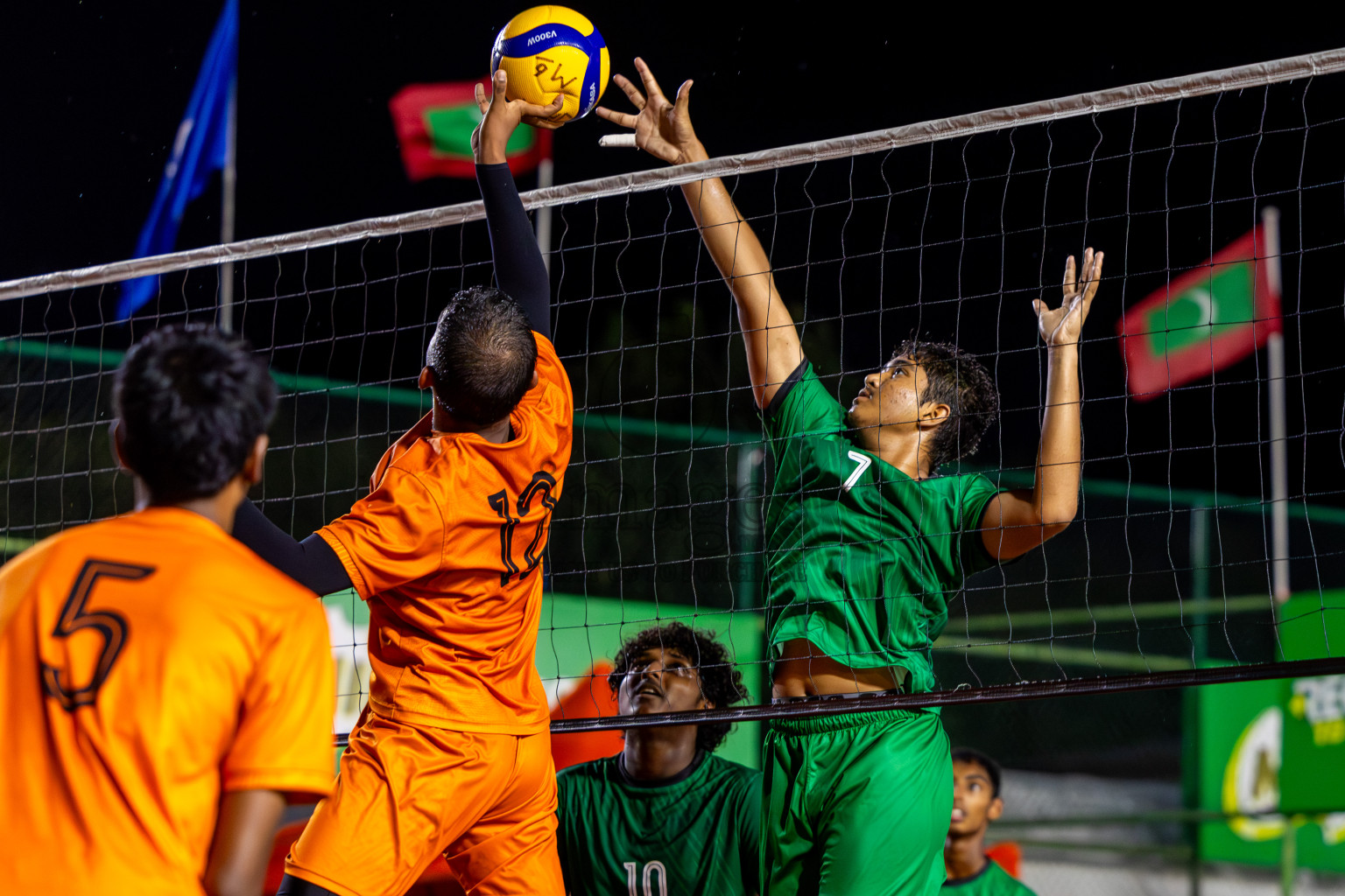 Sports Club Vision vs Sports Club Dhirun in the Bronze Match of Milo National Junior Volleyball Championship 2025 Men's Division was held on Saturday, 29th November 2025 at Ekuveni Turf Court Male', Maldives. Photos: Nausham Waheed / images.mv