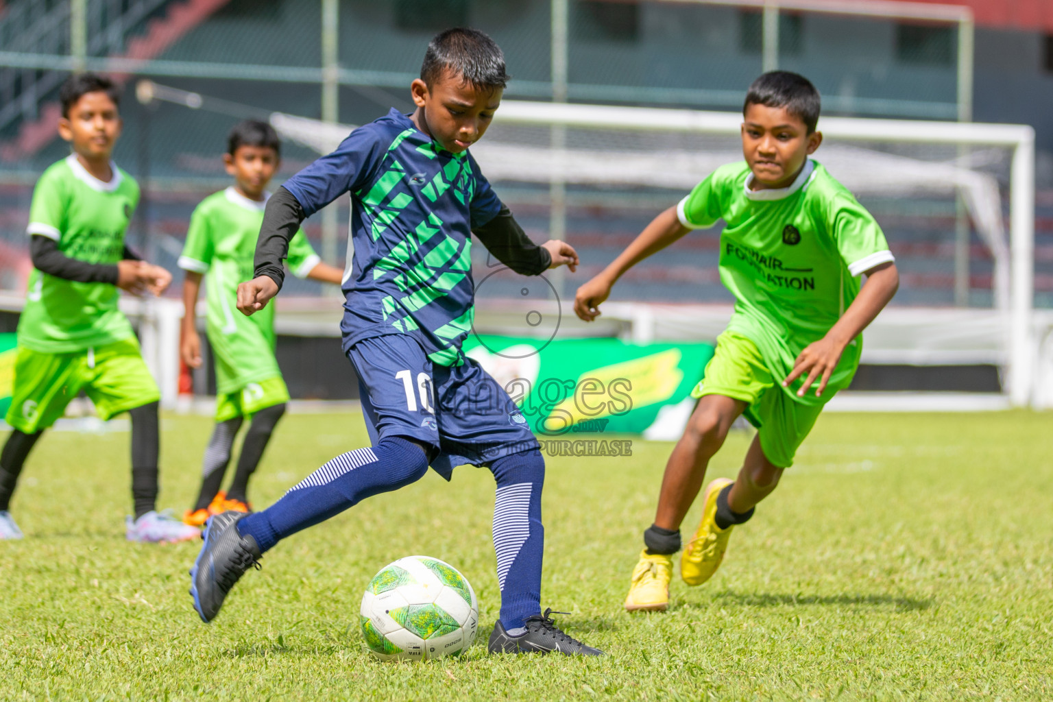 Day 2 of Under 10 MILO Academy Championship 2024 was held at National Stadium in Male', Maldives on Friday, 27th April 2024. Photos: Mohamed Mahfooz Moosa / images.mv