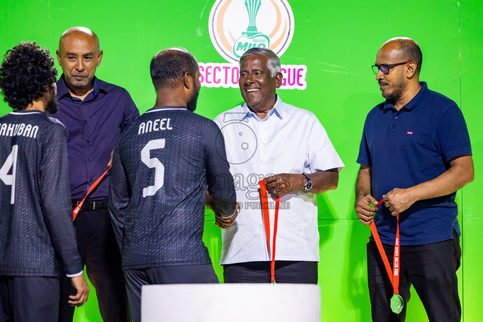 Arena vs Hawks in the Final of Milo Sector League 2025 was held in Rehendhi Futsal Ground, Hulhumale', Maldives on Tuesday, 18th November 2025. Photos: Nausham Waheed  / images.mv