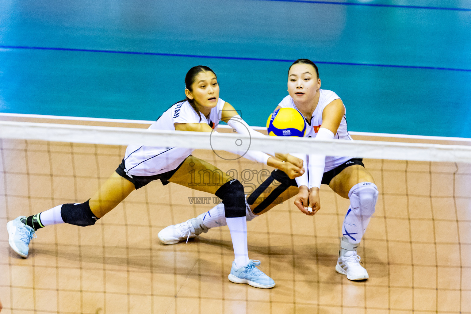 Kyrgyzstan vs Sri Lanka in Day 3 of CAVA U20 Woman's Volleyball Championship 2024 was held in Social Center, Male', Maldives on 20th July 2024. Photos: Nausham Waheed / images.mv