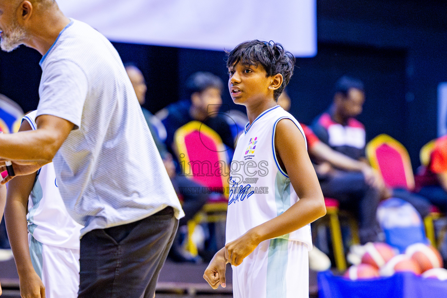 Ghiyasuddin International School vs Finland International School in day 28 of Junior Basketball Championship 2024 was held in Social Center, Male', Maldives on Thursday, 12th December 2024. Photos: Nausham Waheed / images.mv