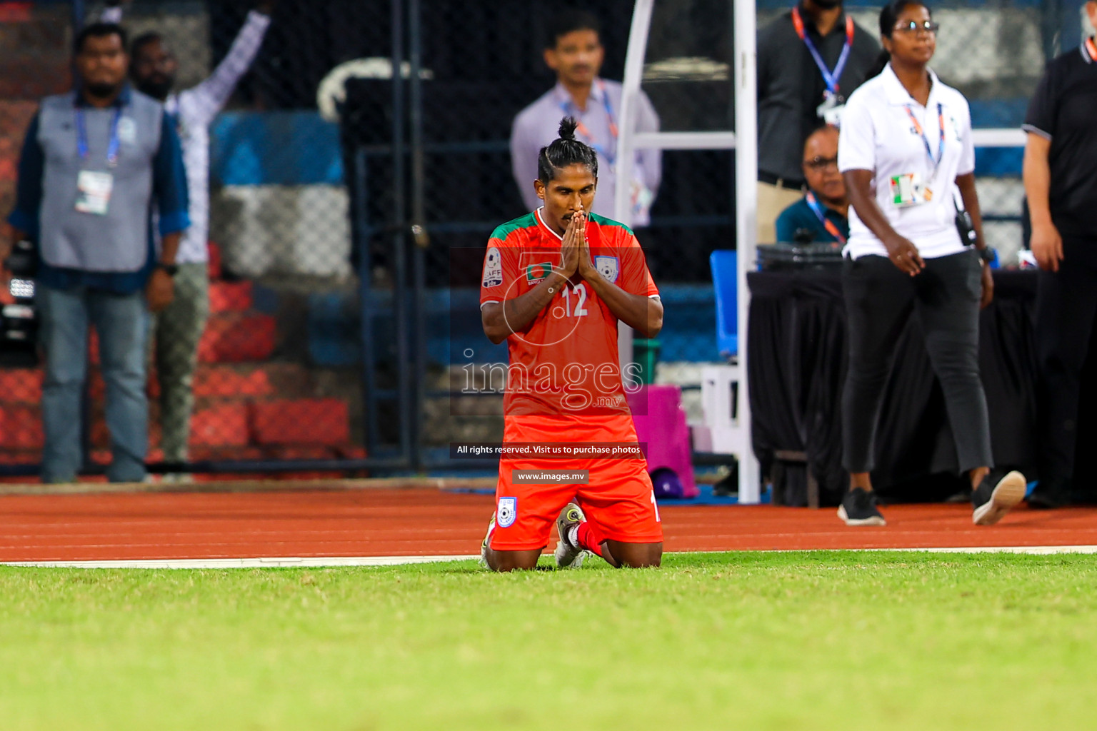 Bhutan vs Bangladesh in SAFF Championship 2023 held in Sree Kanteerava Stadium, Bengaluru, India, on Wednesday, 28th June 2023. Photos: Nausham Waheed, Hassan Simah / images.mv