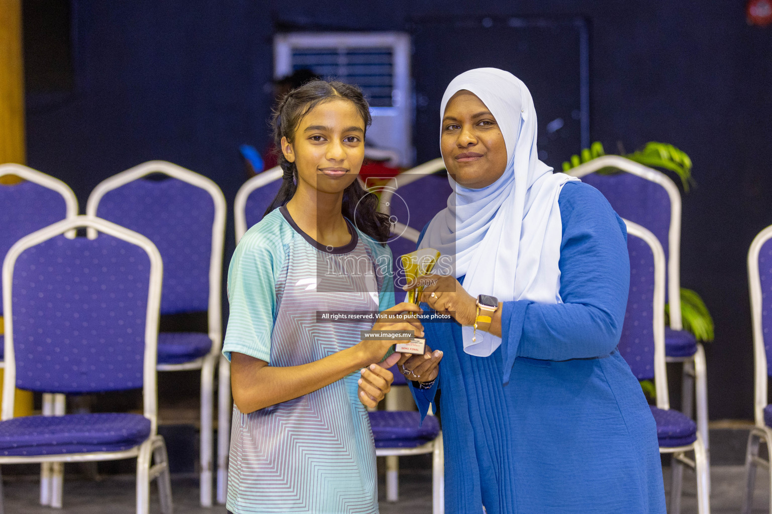 Day 11 of 24th Interschool Netball Tournament 2023 was held in Social Center, Male', Maldives on 6th November 2023. Photos: Nausham Waheed / images.mv