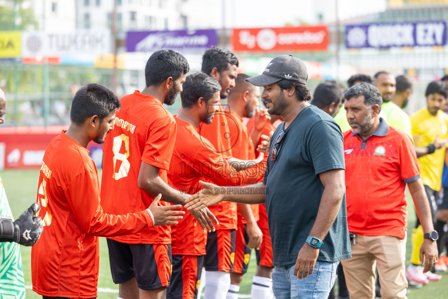 K Gaafaru vs K Himmafushi in Day 15 of Golden Futsal Challenge 2025 was held on Sunday, 19th January 2025, in Hulhumale', Maldives. Photos: Mohamed Mahfooz Moosa / images.mv