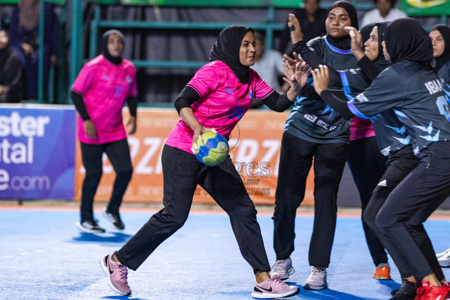 Day 18 of 10th National Handball Tournament 2023, held in Handball ground, Male', Maldives on Sunday, 17th December 2023 Photos: Nausham Waheed/ Images.mv