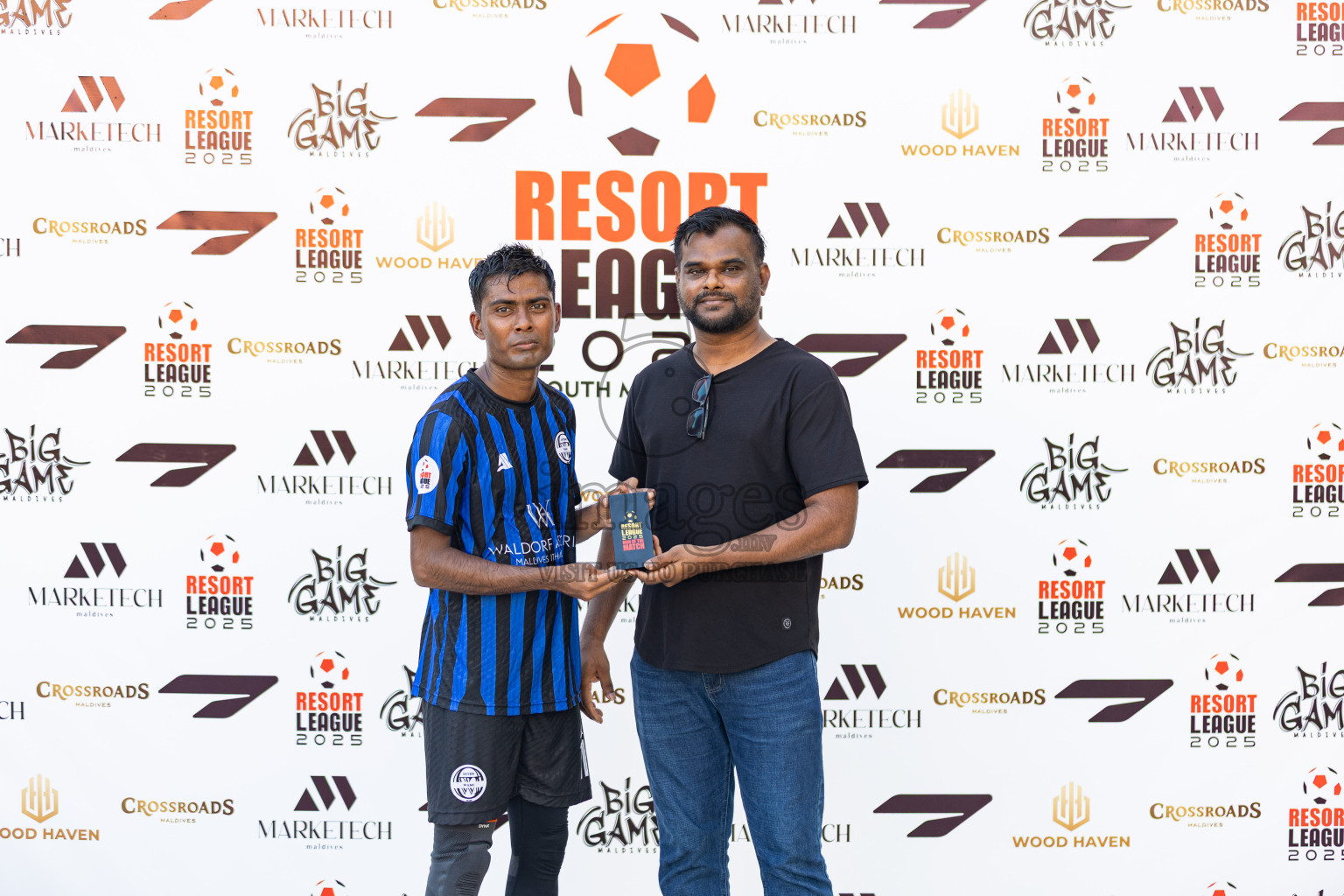 Waldorf Astoria vs Saii Lagoon in Resort League 2025 (South Male Zone) day 2 was held on Monday, 29th September 2025 in Crossroads's Maldives, Photos: Areef Adam / images.mv