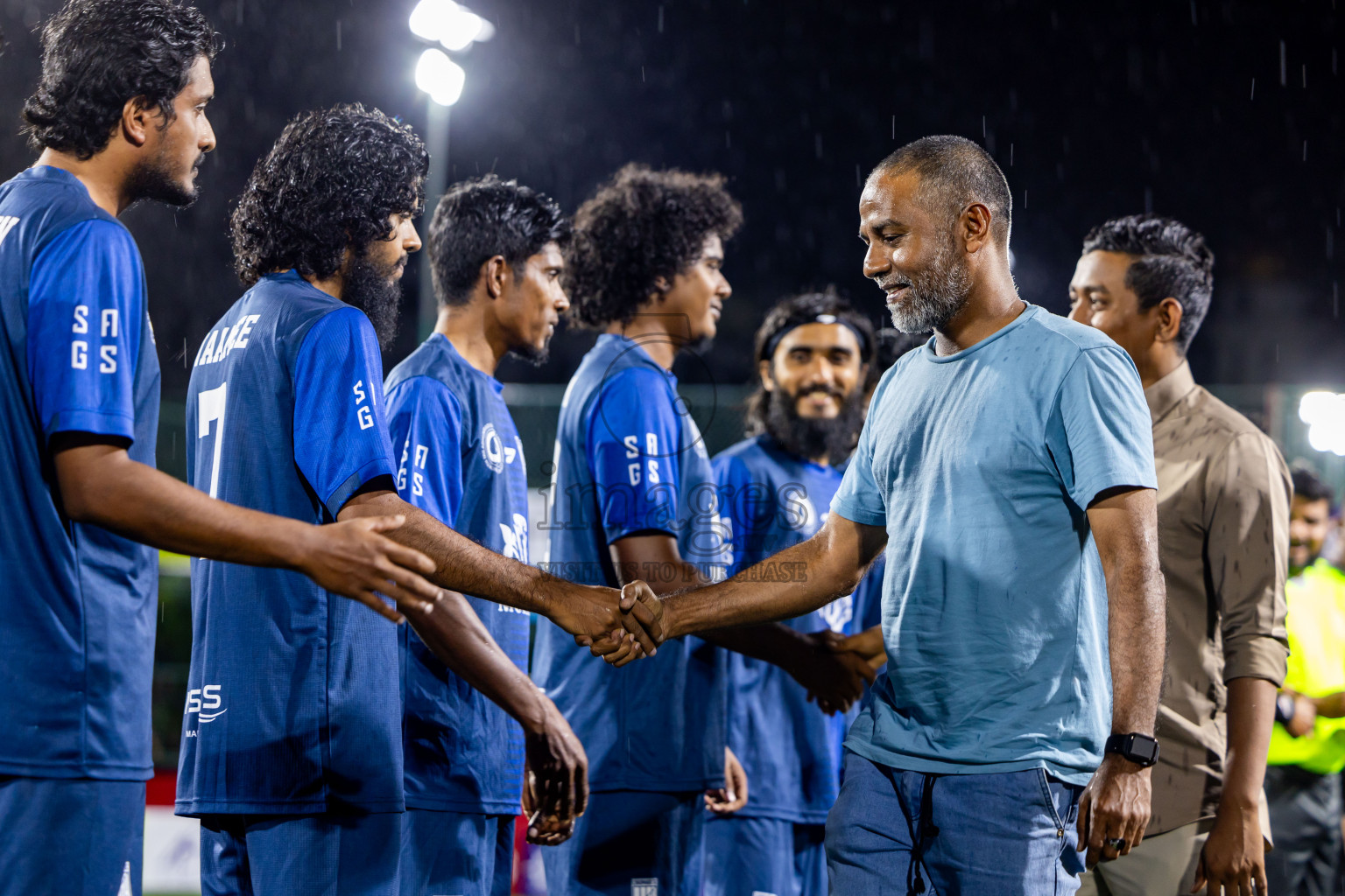 Sh Lhaimagu VS Sh Goidhoo in Day 6 of Golden Futsal Challenge 2025 on Friday, 6th January 2025, in Hulhumale', Maldives Photos: Nausham Waheed / images.mv
