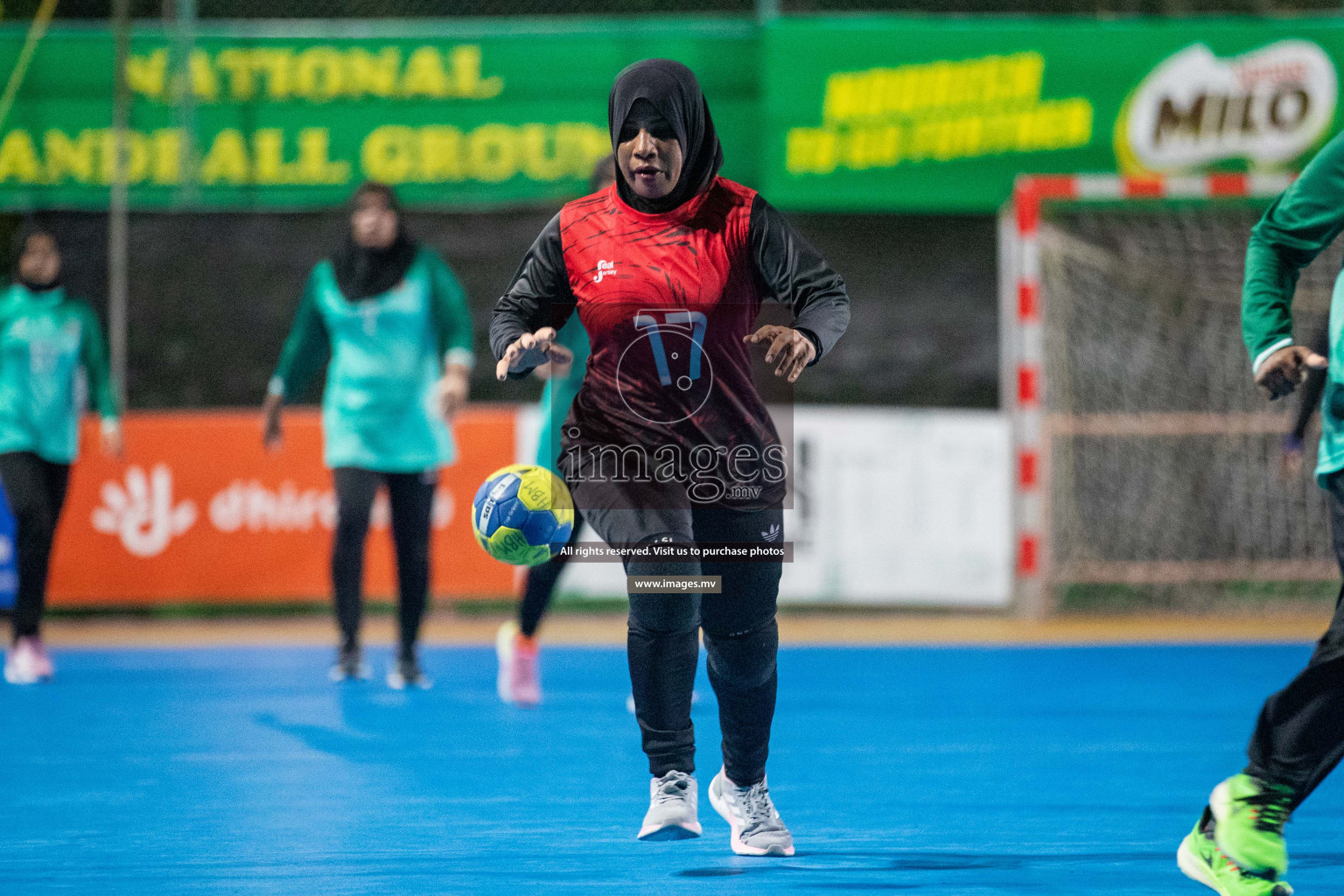 Day 9 of 6th MILO Handball Maldives Championship 2023, held in Handball ground, Male', Maldives on 28th May 2023 Photos: Nausham Waheed/ Images.mv